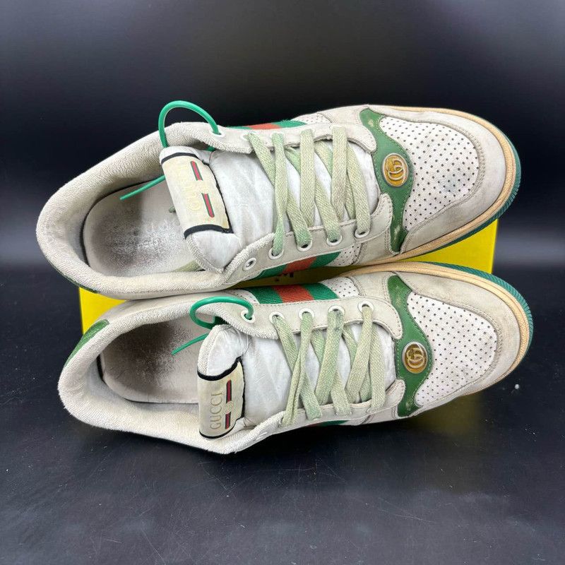 Gucci Gucci Screener Vintage Leather Sneakers for Men 0079 Size US 10.5 / EU 43-44 - 8 Thumbnail