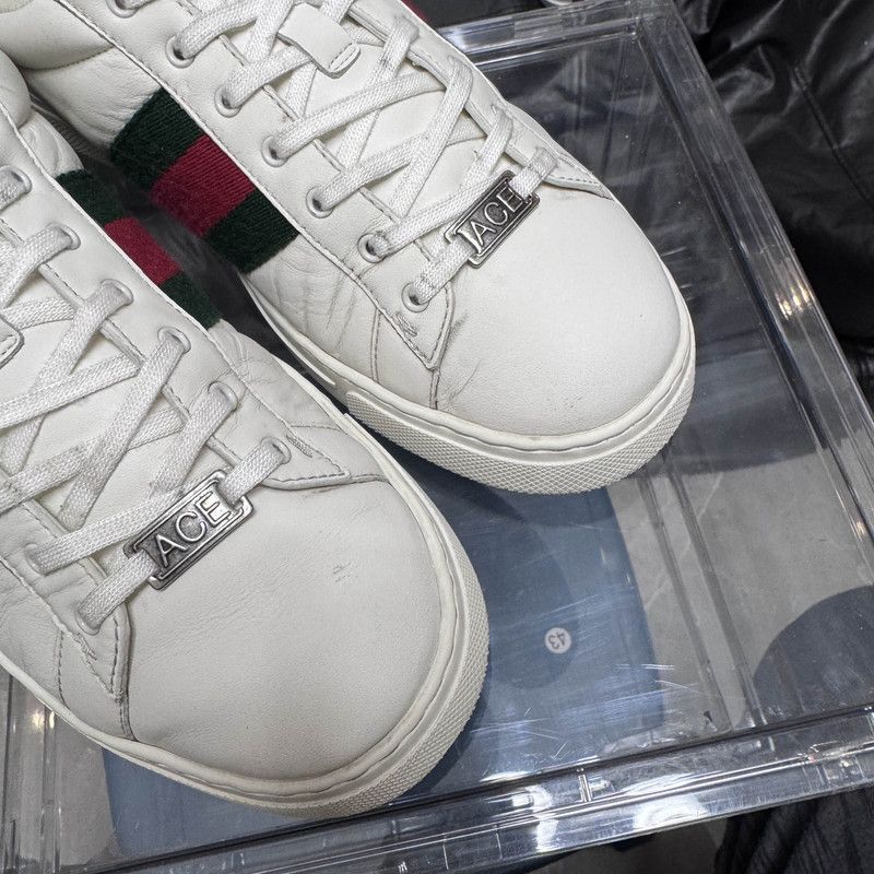 Gucci Gucci Ace Leather Low Top Sneakers for Men 0079 Size US 9.5 / EU 42-43 - 8 Thumbnail