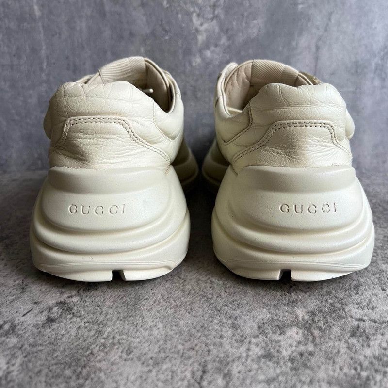 Gucci Gucci Rhyton Logo Dad Sneakers in Ivory White 0079 Size US 8 / EU 41 - 3 Thumbnail