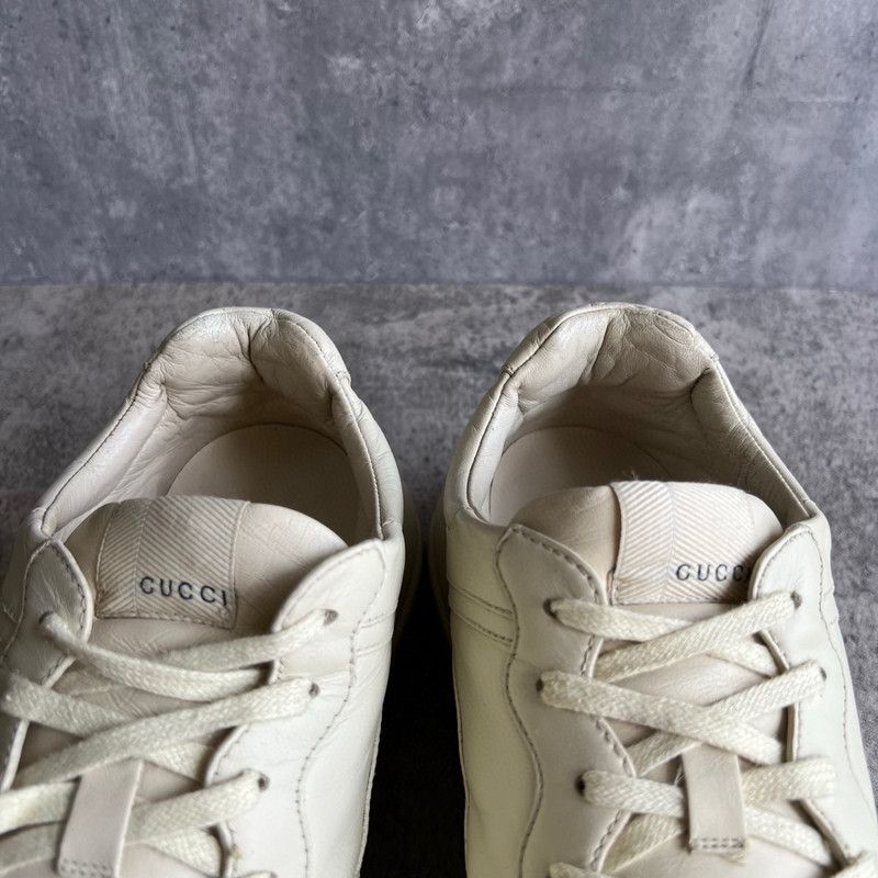 Gucci Gucci Rhyton Logo Dad Sneakers in Ivory White 0079 Size US 8 / EU 41 - 8 Thumbnail