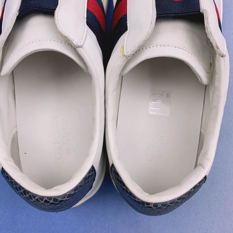 Gucci Gucci Stylish White Sneakers with Stripes 0079 Size US 9.5 / EU 42-43 - 9 Thumbnail