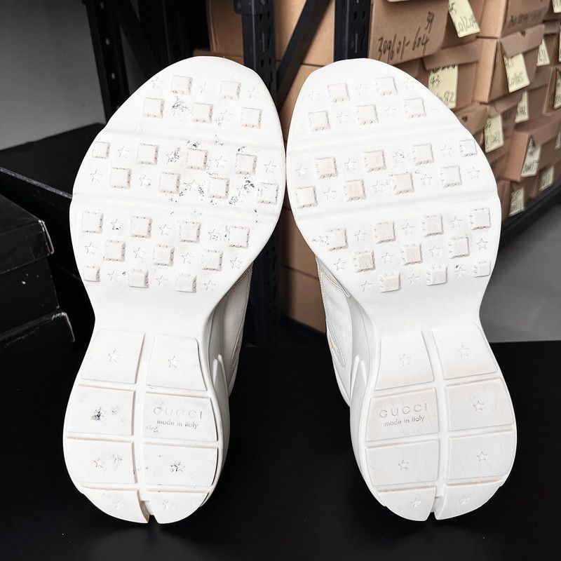 Gucci Gucci Rhyton Logo Cream Dad Sneakers 0079 Size US 10.5 / EU 43-44 - 4 Thumbnail