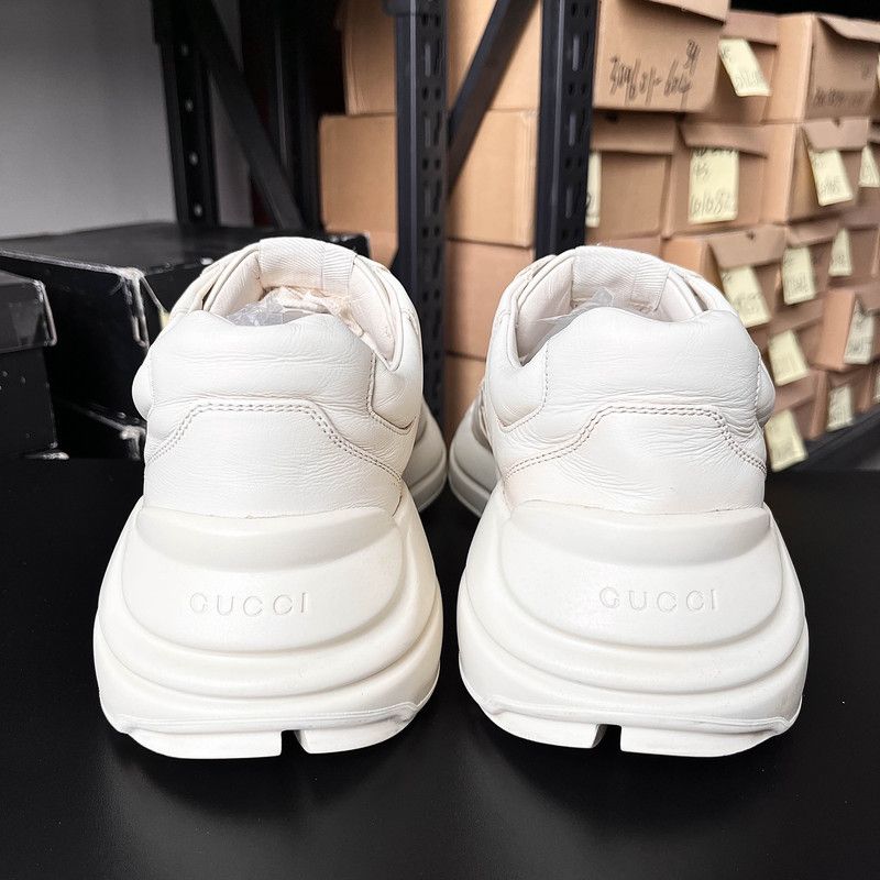 Gucci Gucci Rhyton Logo Cream Dad Sneakers 0079 Size US 10.5 / EU 43-44 - 3 Thumbnail