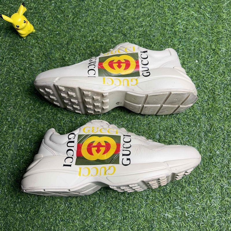 Gucci Gucci Rhyton Double G Logo Dad Sneakers 0079 Size US 9.5 / EU 42-43 - 8 Thumbnail