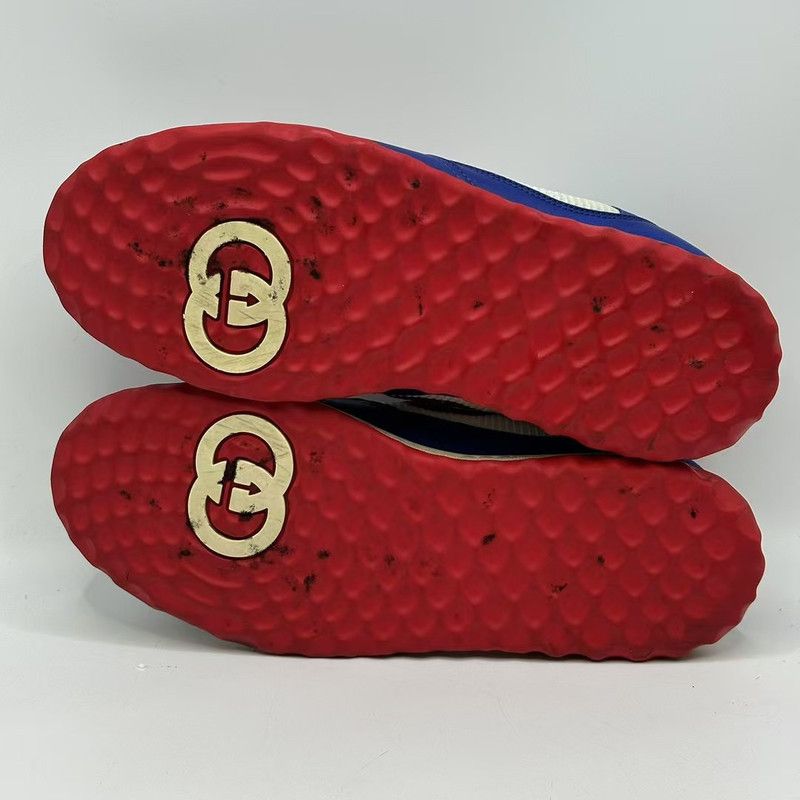 Gucci Gucci MAC80 Casual Low-Top Sneakers Blue Red 0079 Size US 8 / EU 41 - 4 Thumbnail