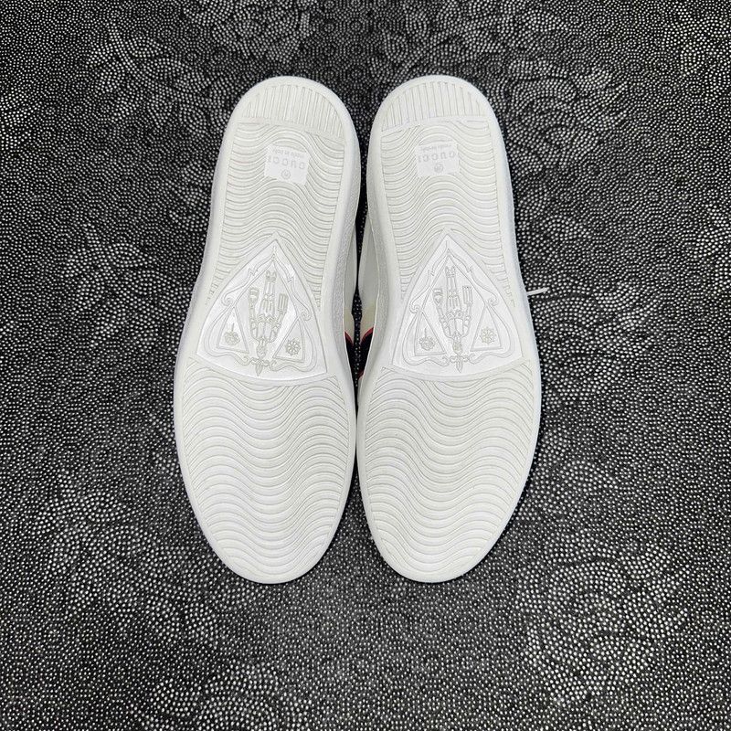 Gucci Gucci Ace White Fashion Sneakers for Men 0079 Size US 8 / EU 41 - 4 Thumbnail