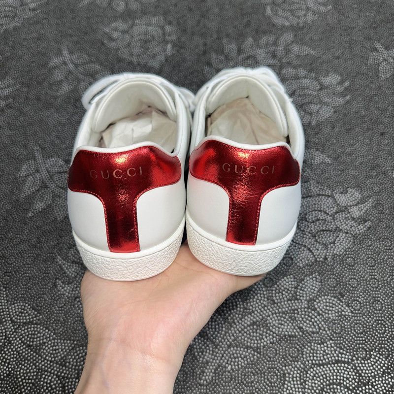 Gucci Gucci Ace White Fashion Sneakers for Men 0079 Size US 8 / EU 41 - 3 Thumbnail