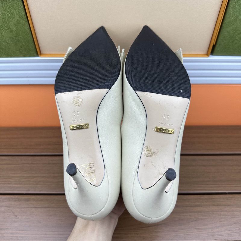 Gucci Gucci Elegant Pointed High Heels with Bow 0079 Size US 6 / EU 39 - 4 Thumbnail