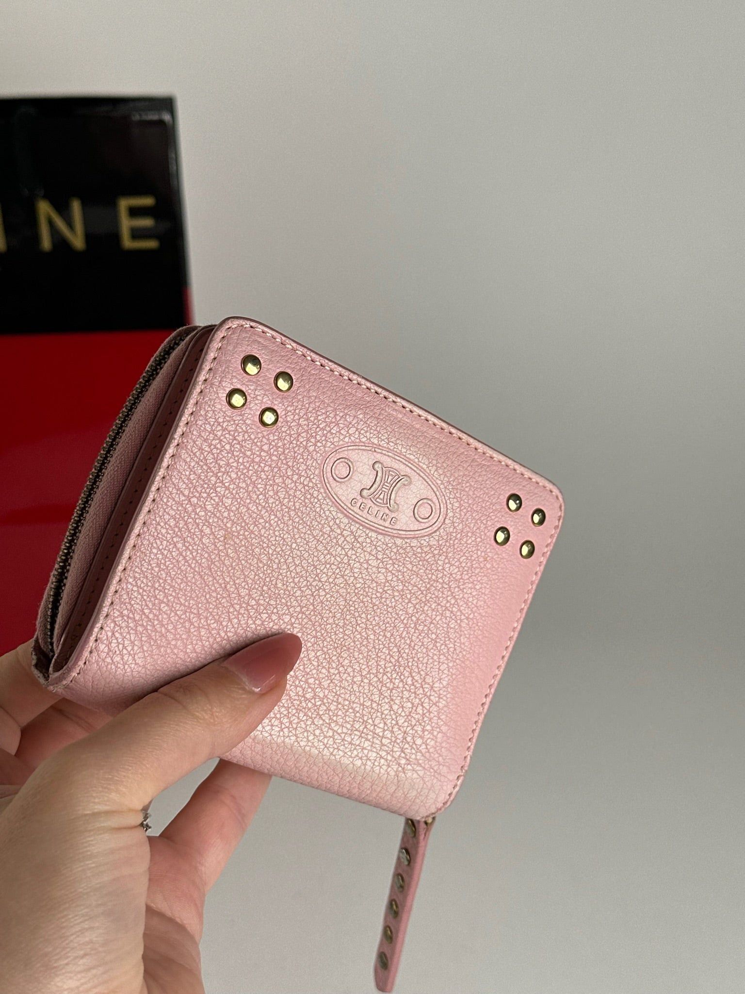 Celine Vintage Paris Leather wallet pink Size ONE SIZE - 11 Thumbnail