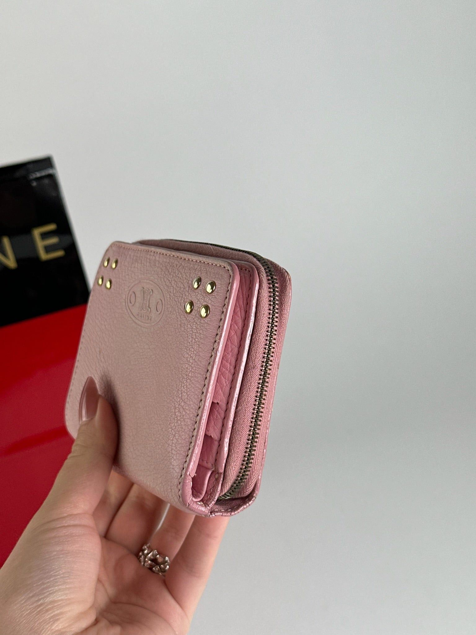 Celine Vintage Paris Leather wallet pink Size ONE SIZE - 8 Thumbnail