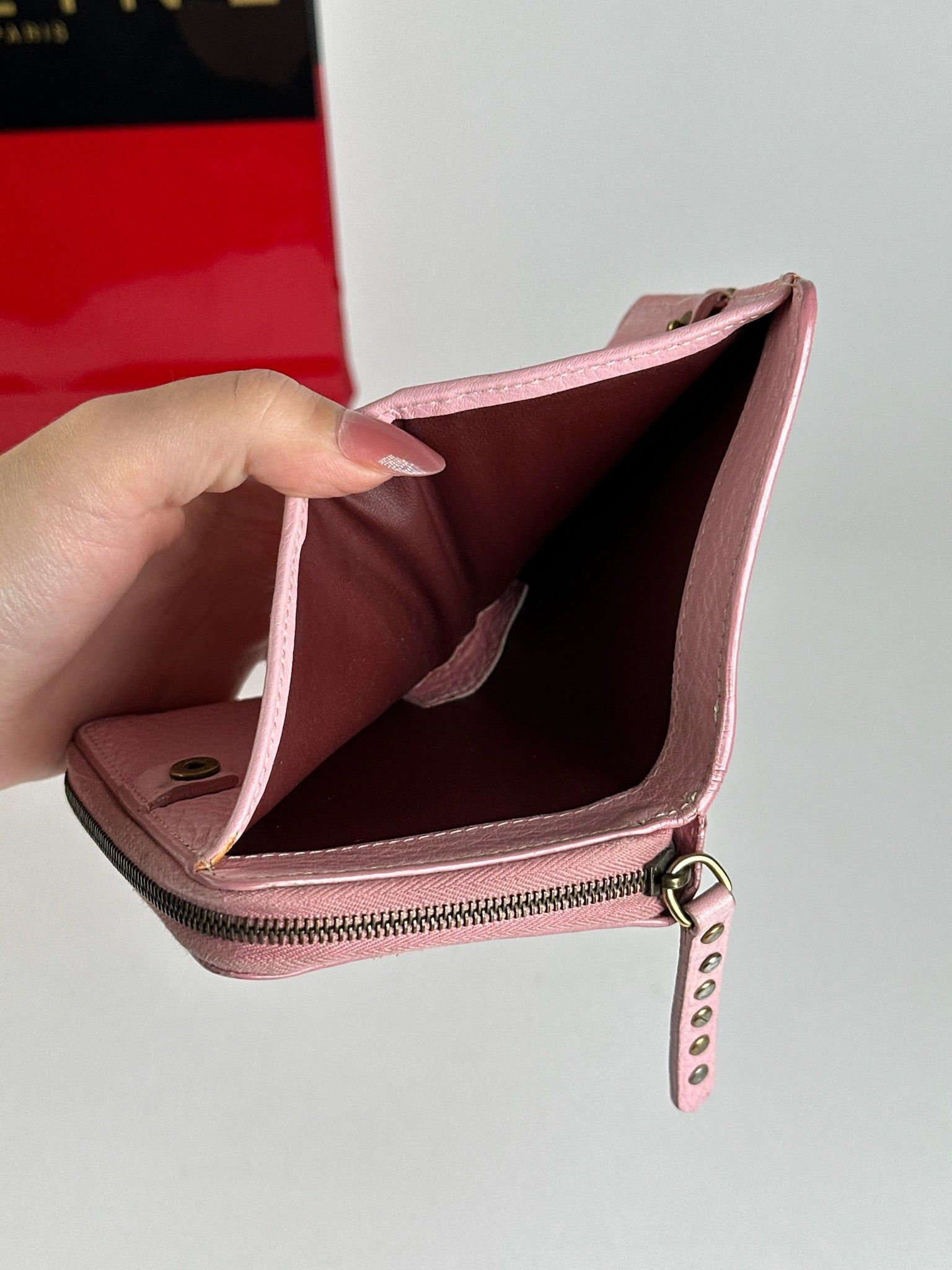 Celine Vintage Paris Leather wallet pink Size ONE SIZE - 9 Thumbnail