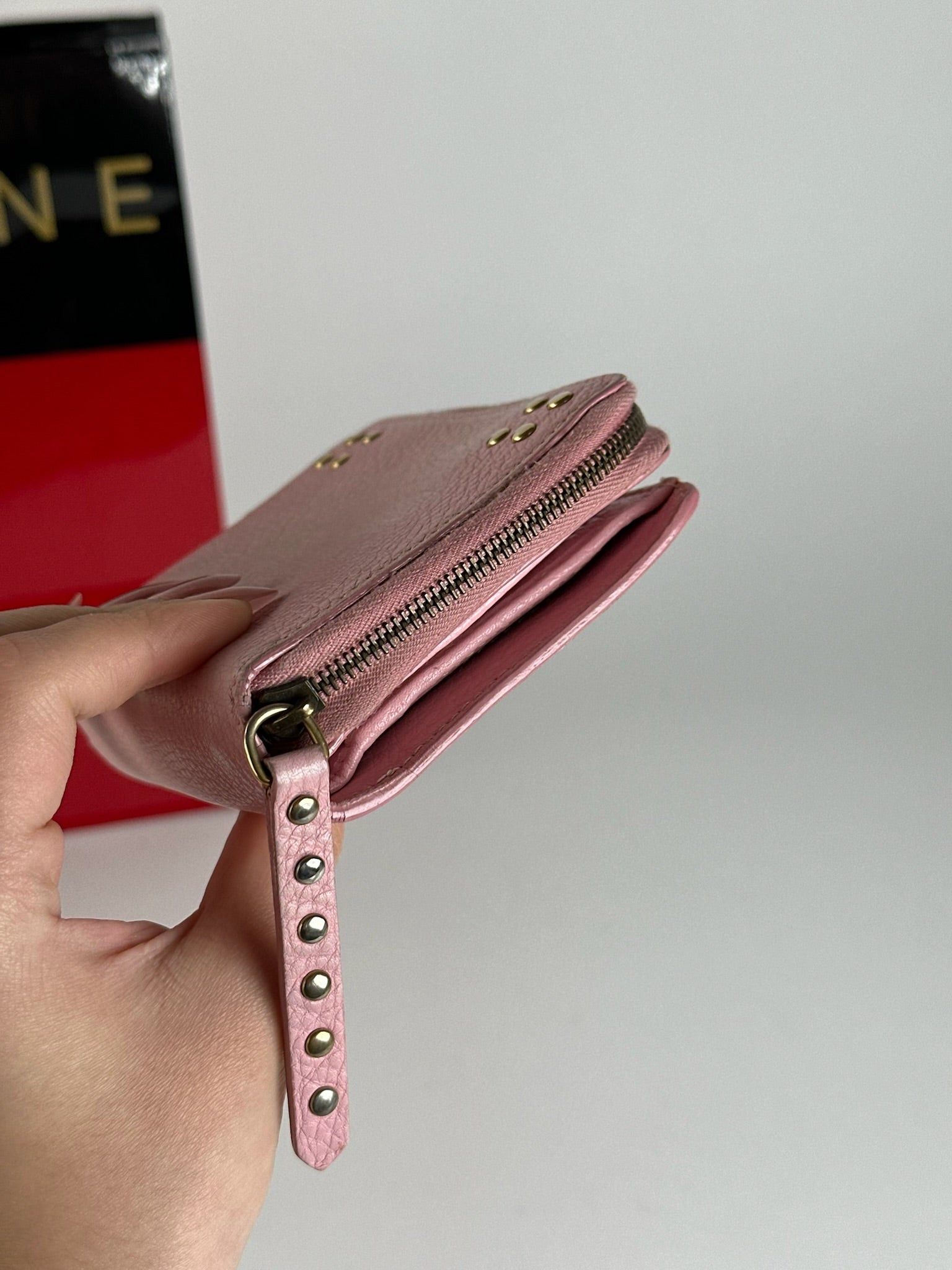 Celine Vintage Paris Leather wallet pink Size ONE SIZE - 6 Thumbnail