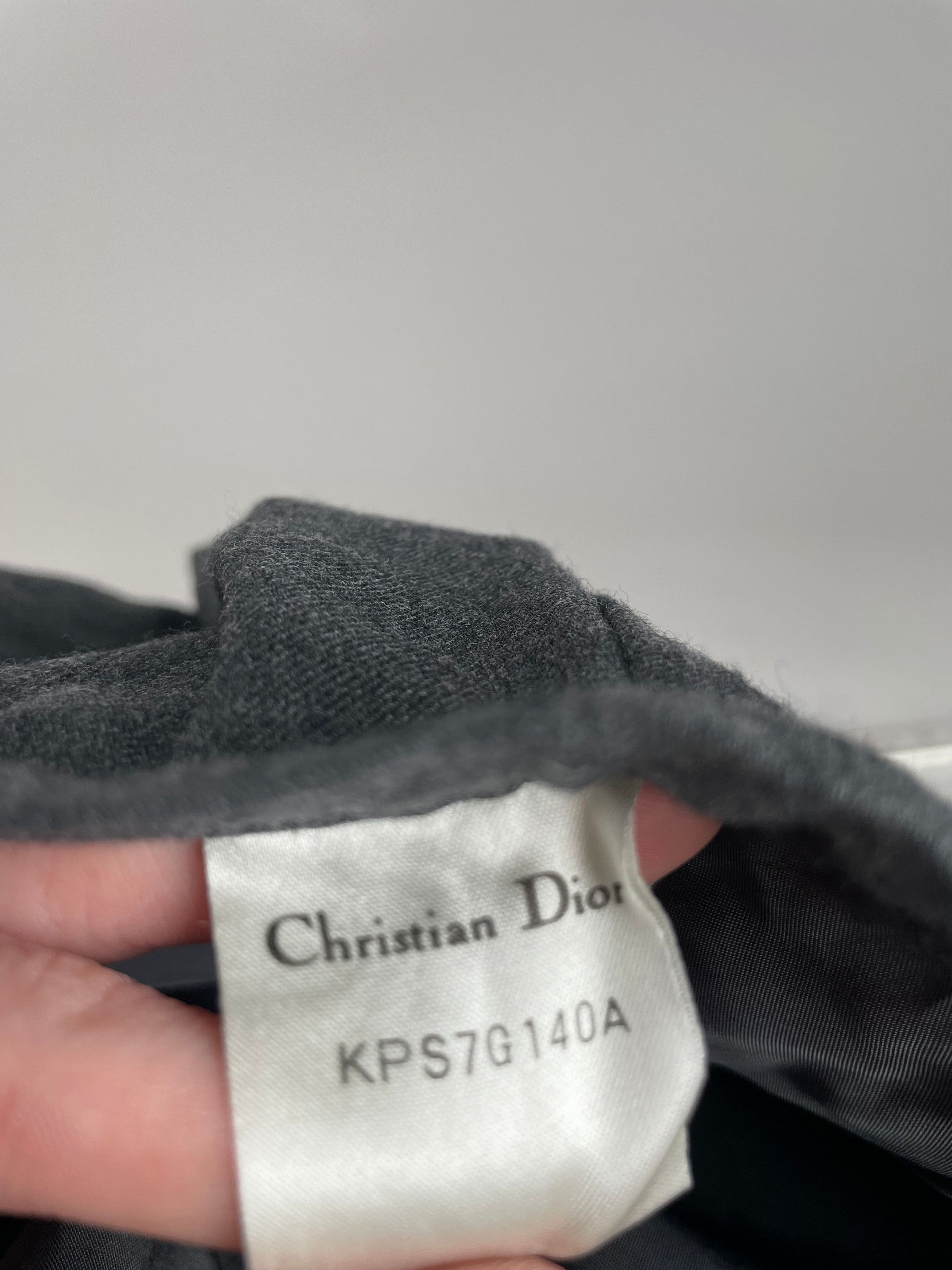 Dior Vintage Wool Skirt Grey 38/M Size 30" / US 8 / IT 44 - 5 Thumbnail