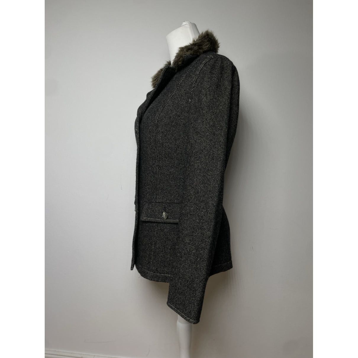 Burberry Kensington Anthracite Cotton Trench Coat Size M / US 6-8 / IT 42-44 - 3 Thumbnail