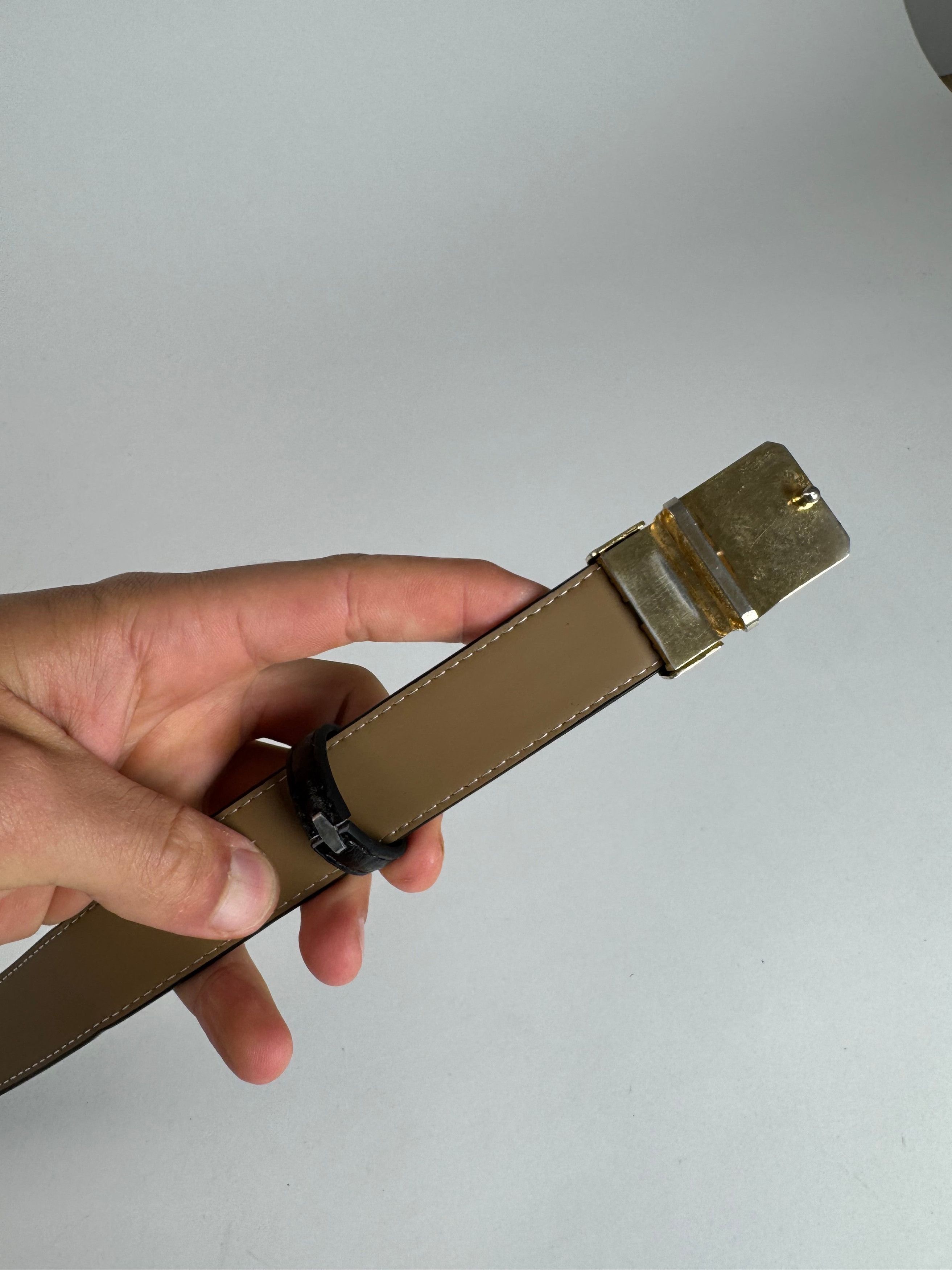 Cartier Vintage Leather Belt black Size ONE SIZE - 6 Thumbnail