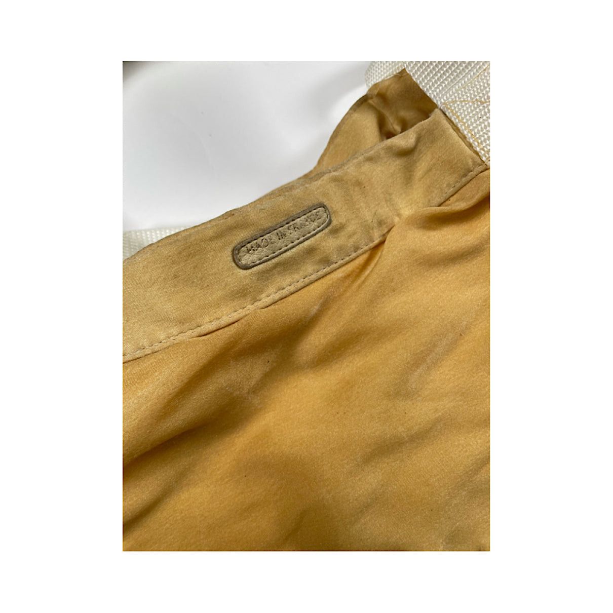 Chanel Deauville Yellow Cotton Handbag Size ONE SIZE - 2 Thumbnail