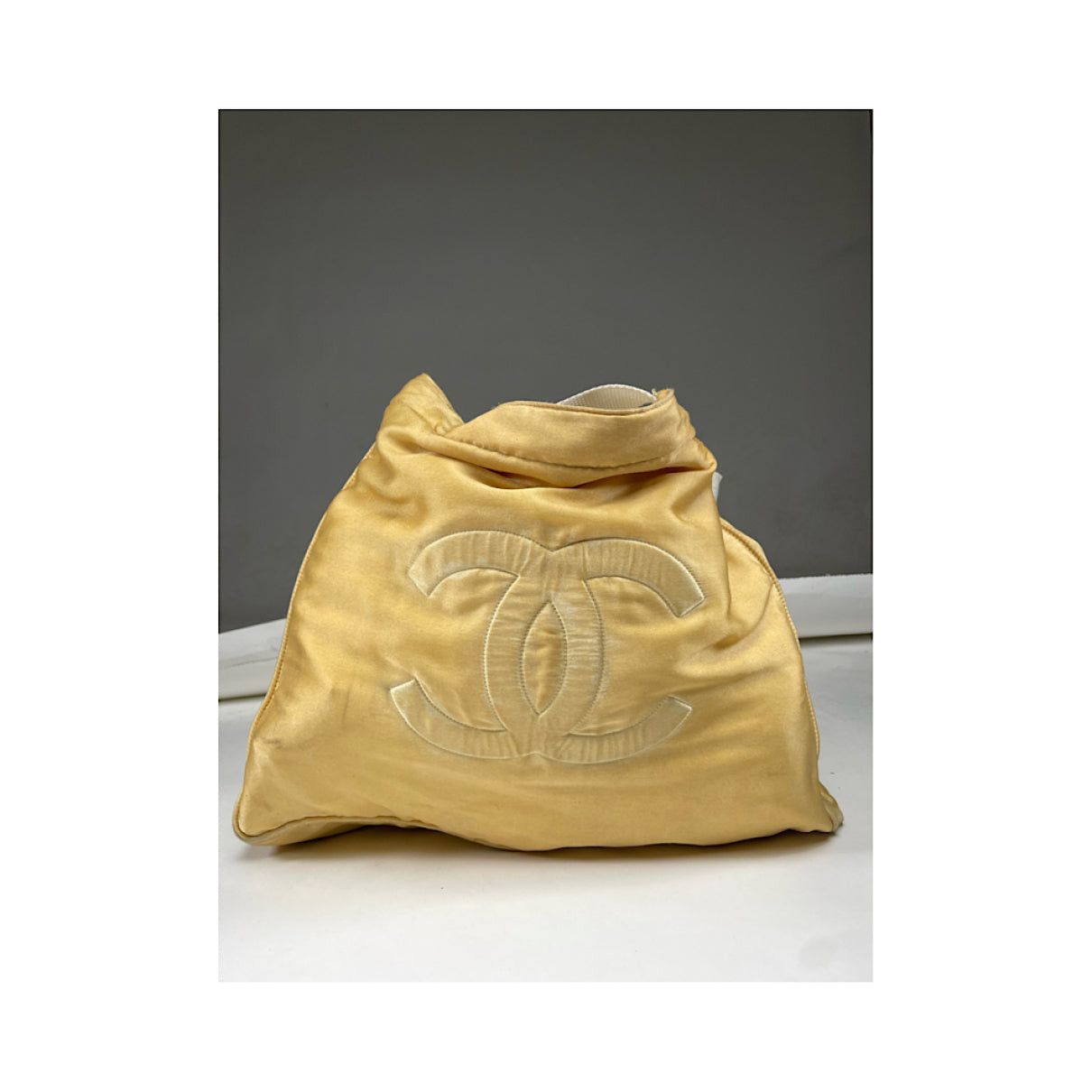 Chanel Deauville Yellow Cotton Handbag Size ONE SIZE - 4 Thumbnail
