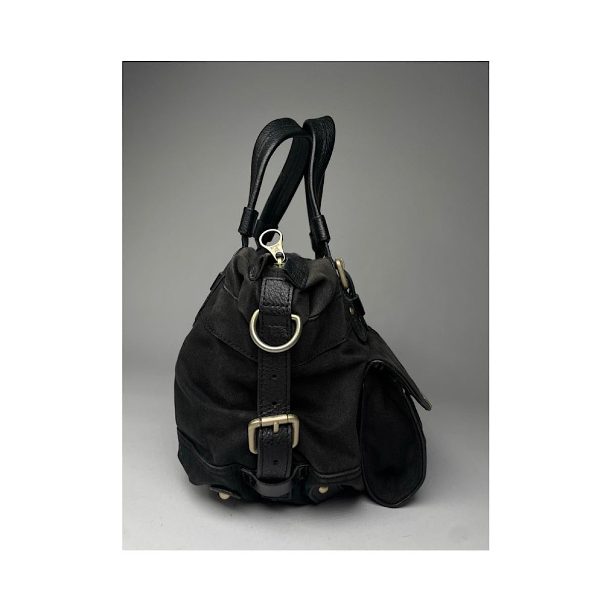 Chloe Chloé Aurore Black Cotton Handbag Size ONE SIZE - 5 Thumbnail