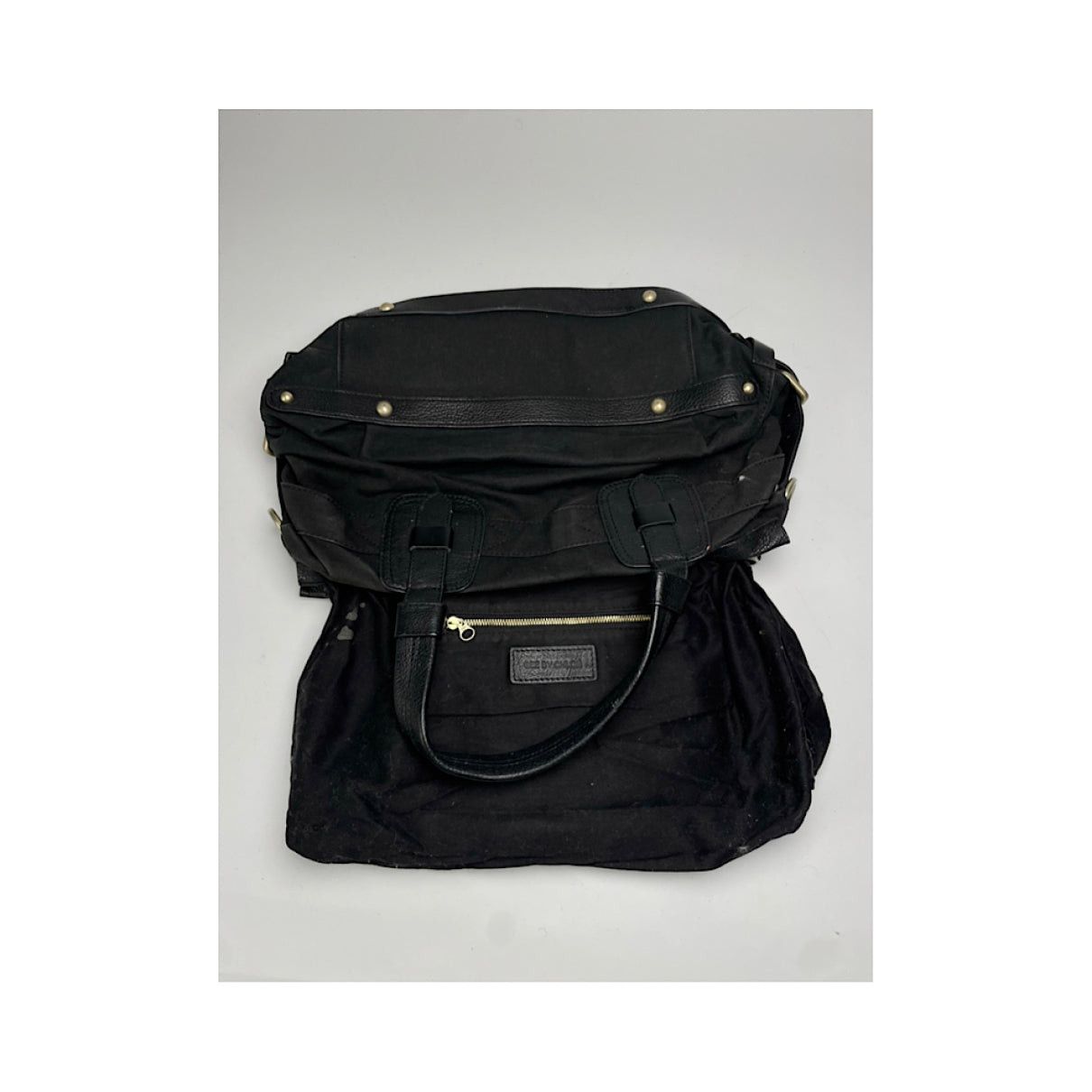 Chloe Chloé Aurore Black Cotton Handbag Size ONE SIZE - 2 Thumbnail