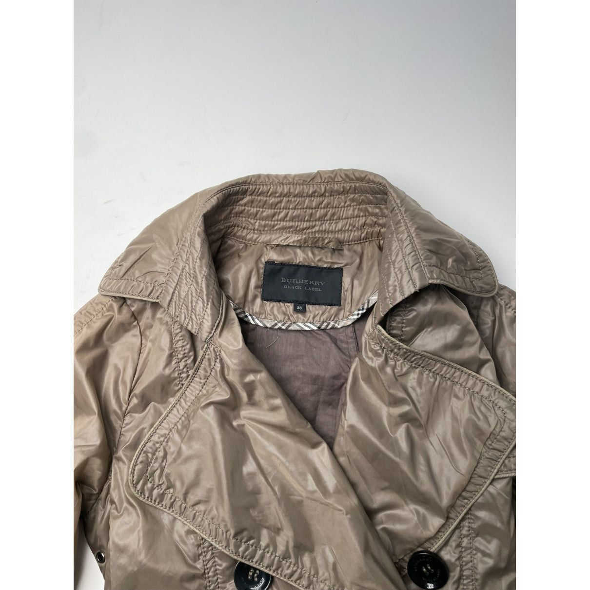 Burberry Waterloo Grey Polyester Trench Coat Size S / US 4 / IT 40 - 5 Thumbnail