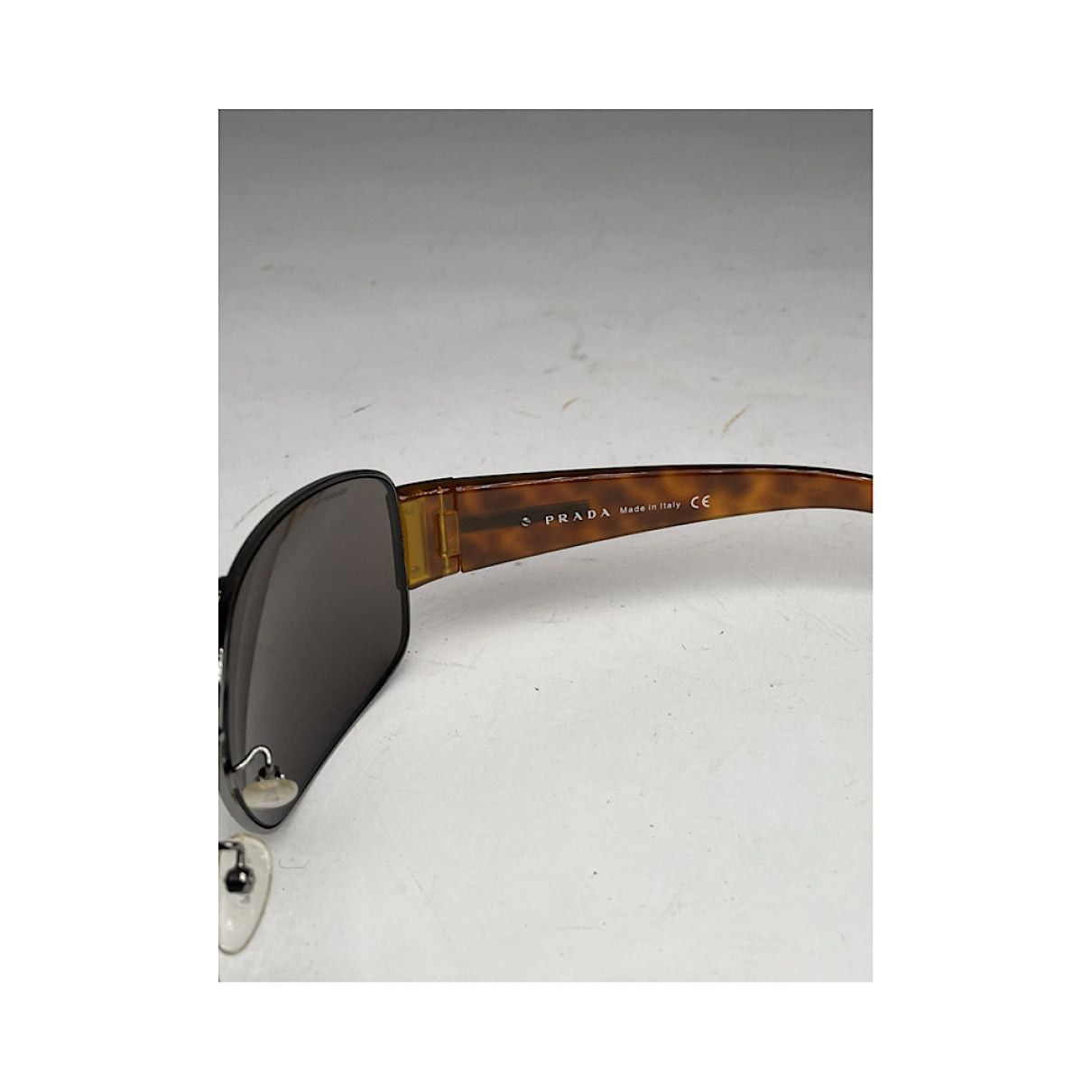 Prada Brown Plastic Sunglasses Size ONE SIZE - 5 Thumbnail