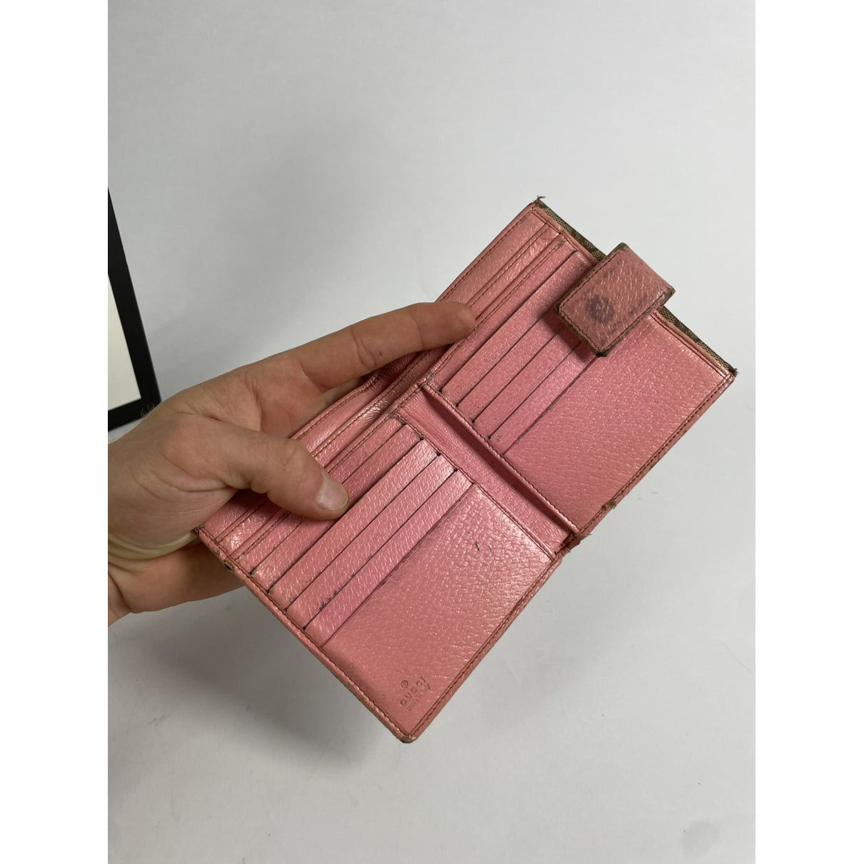 Gucci Horsebit 1955 Beige Cotton Wallet Size ONE SIZE - 3 Thumbnail