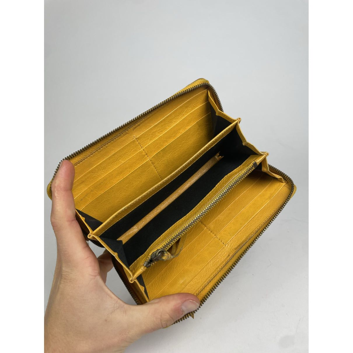 Balenciaga Yellow Leather Wallet Size ONE SIZE - 3 Thumbnail