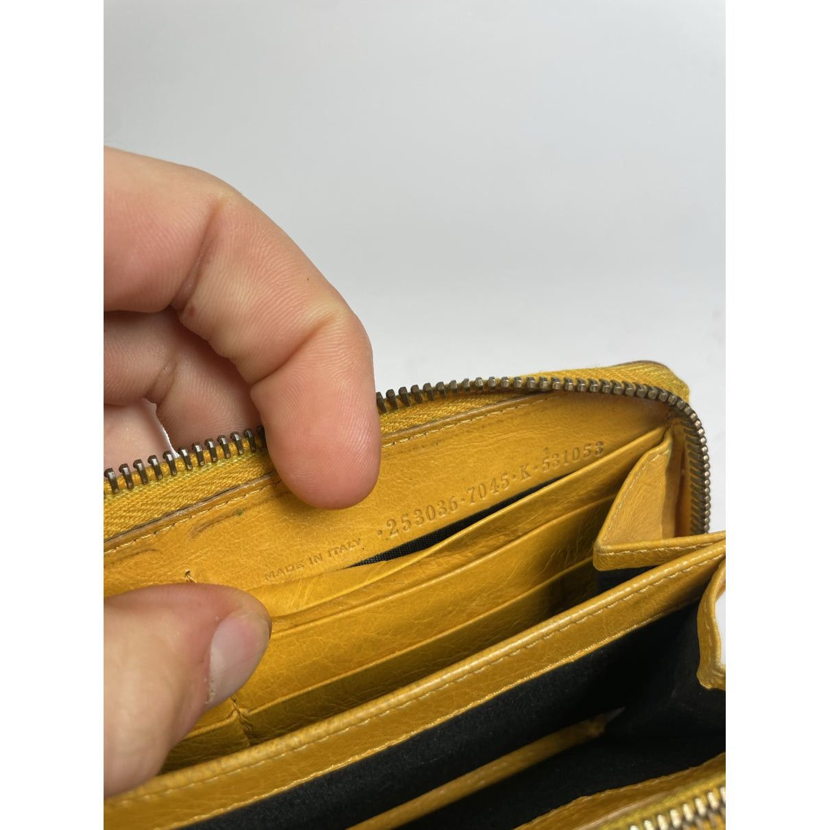 Balenciaga Yellow Leather Wallet Size ONE SIZE - 4 Thumbnail