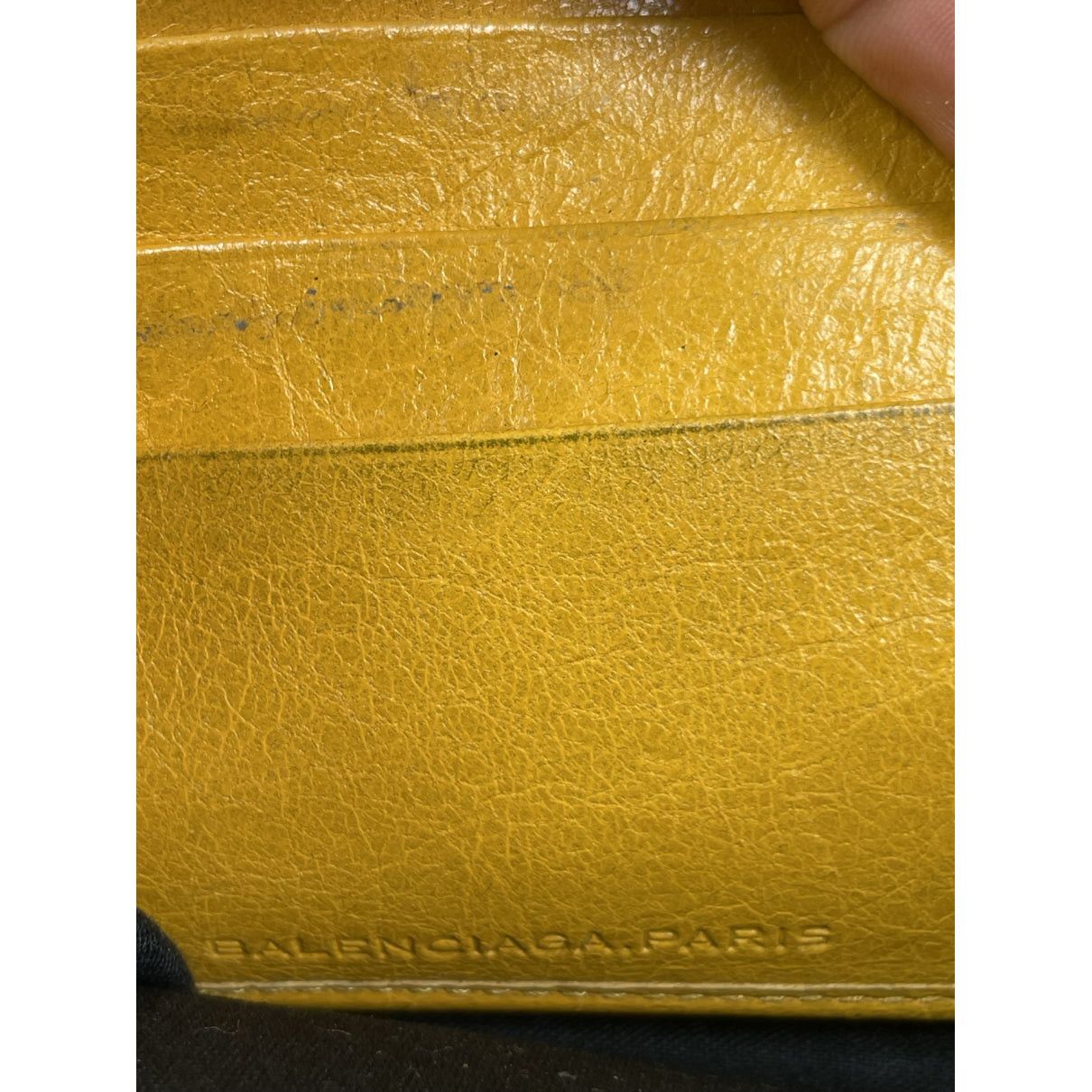 Balenciaga Yellow Leather Wallet Size ONE SIZE - 5 Thumbnail