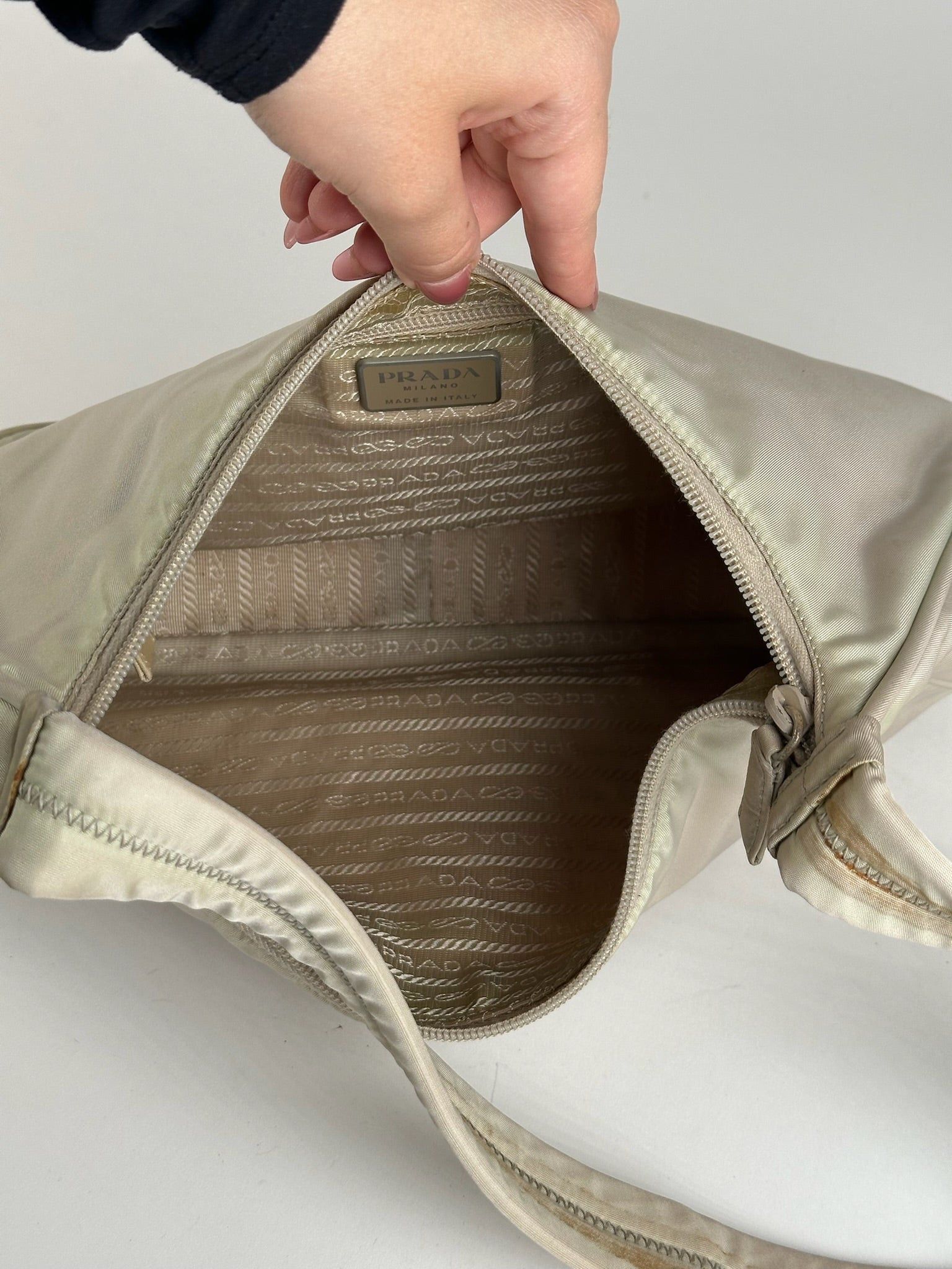 Prada Vintage Cleo Bag beige Size ONE SIZE - 7 Thumbnail