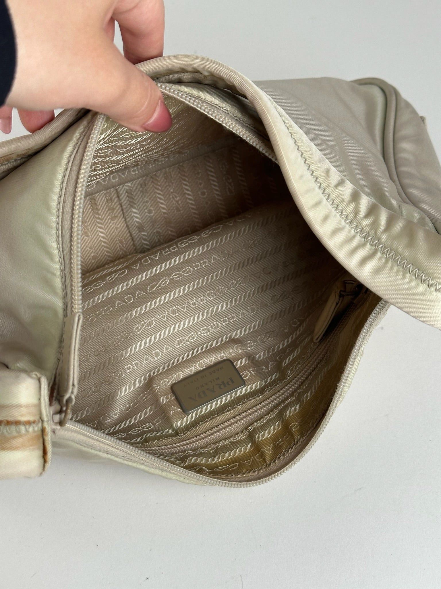 Prada Vintage Cleo Bag beige Size ONE SIZE - 5 Thumbnail