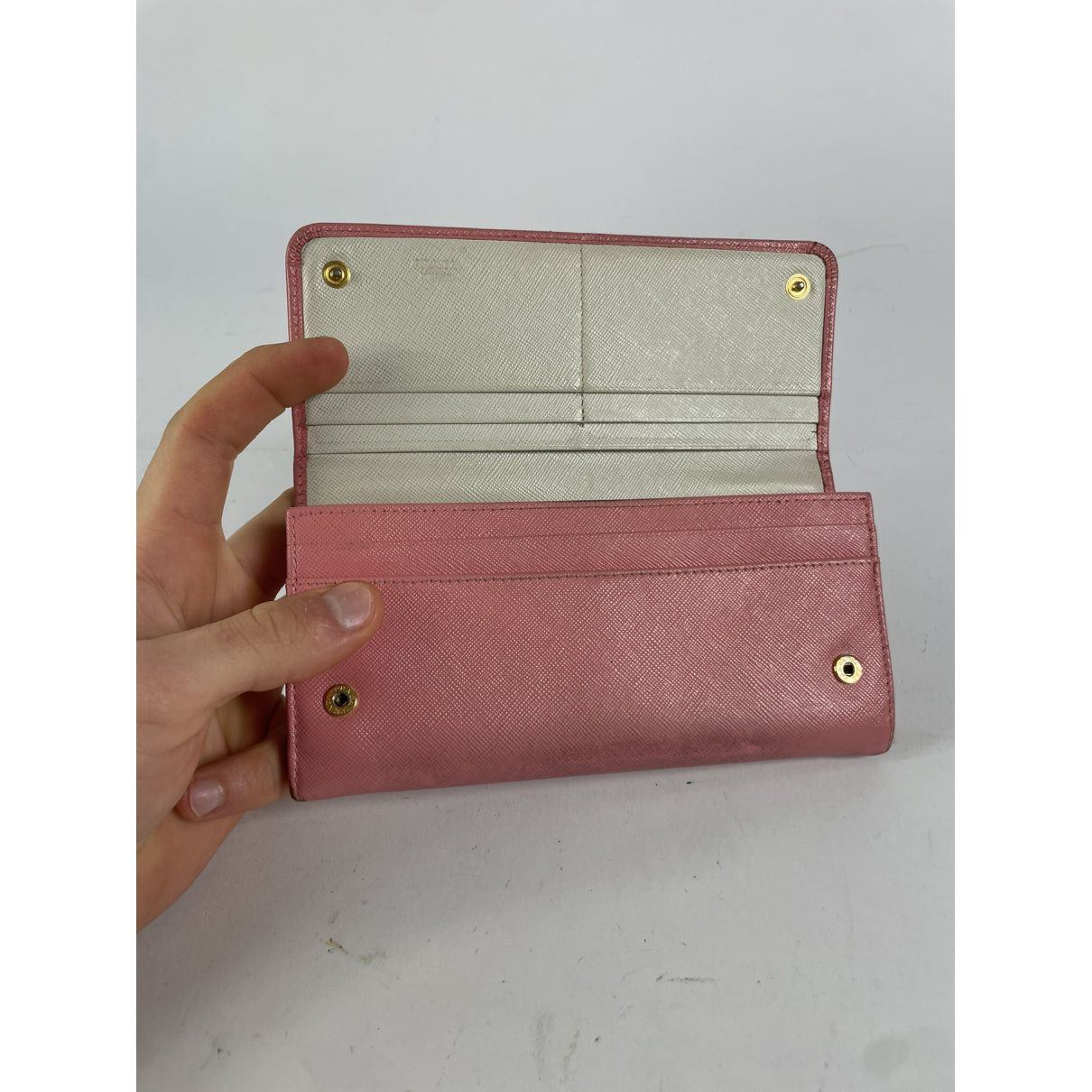 Prada Pink Leather Wallet Size ONE SIZE - 5 Thumbnail