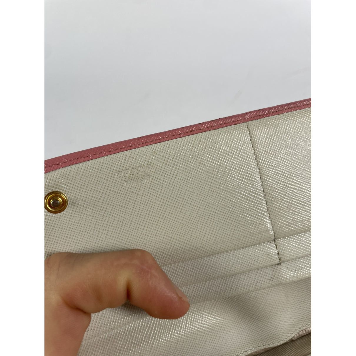 Prada Pink Leather Wallet Size ONE SIZE - 4 Thumbnail