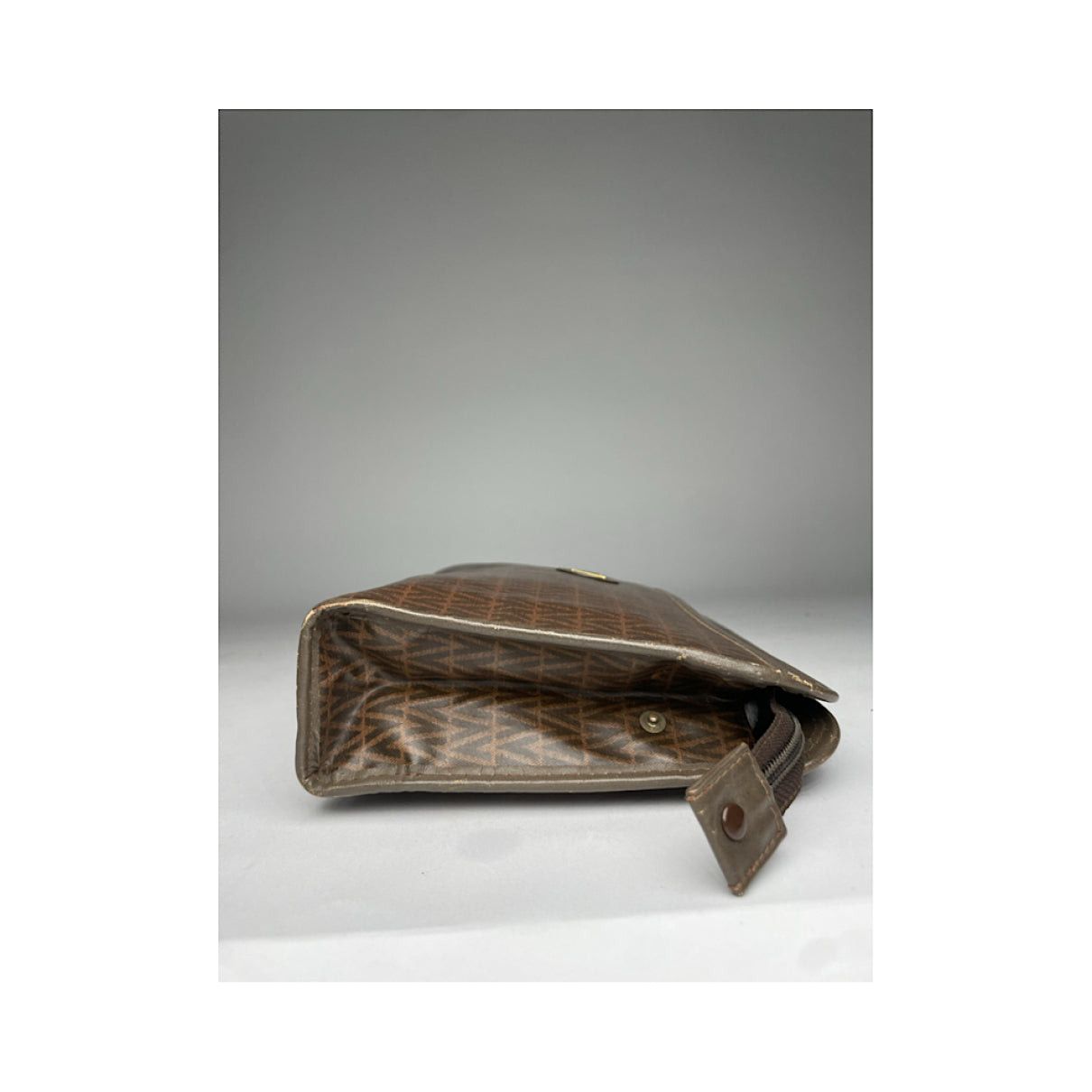 Mario Valentino Brown Leather Clutch Bag Size ONE SIZE - 5 Thumbnail
