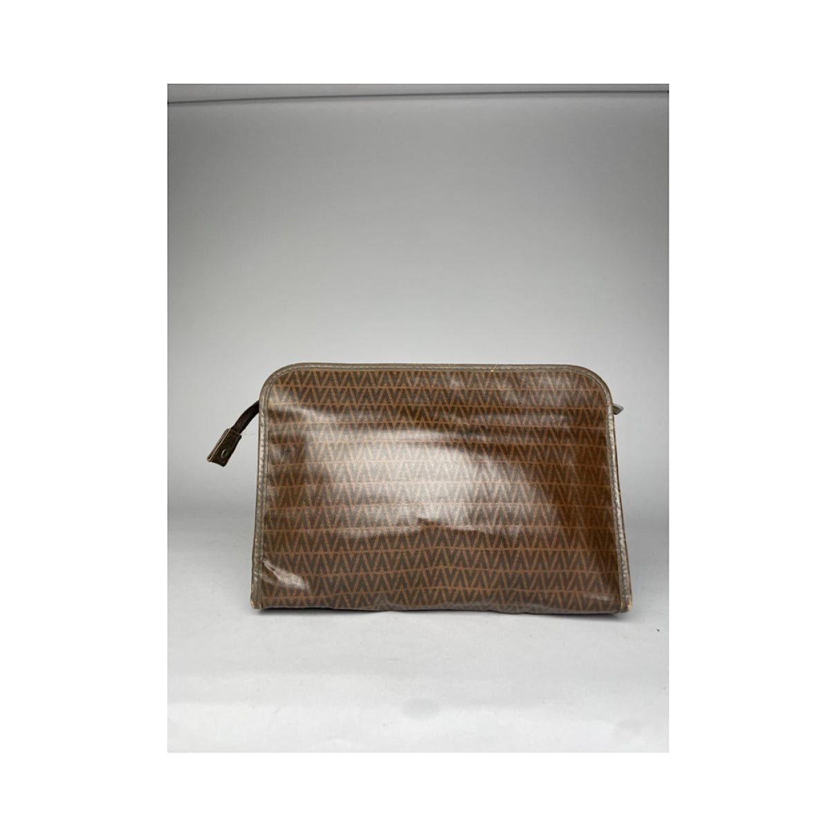 Mario Valentino Brown Leather Clutch Bag Size ONE SIZE - 4 Thumbnail