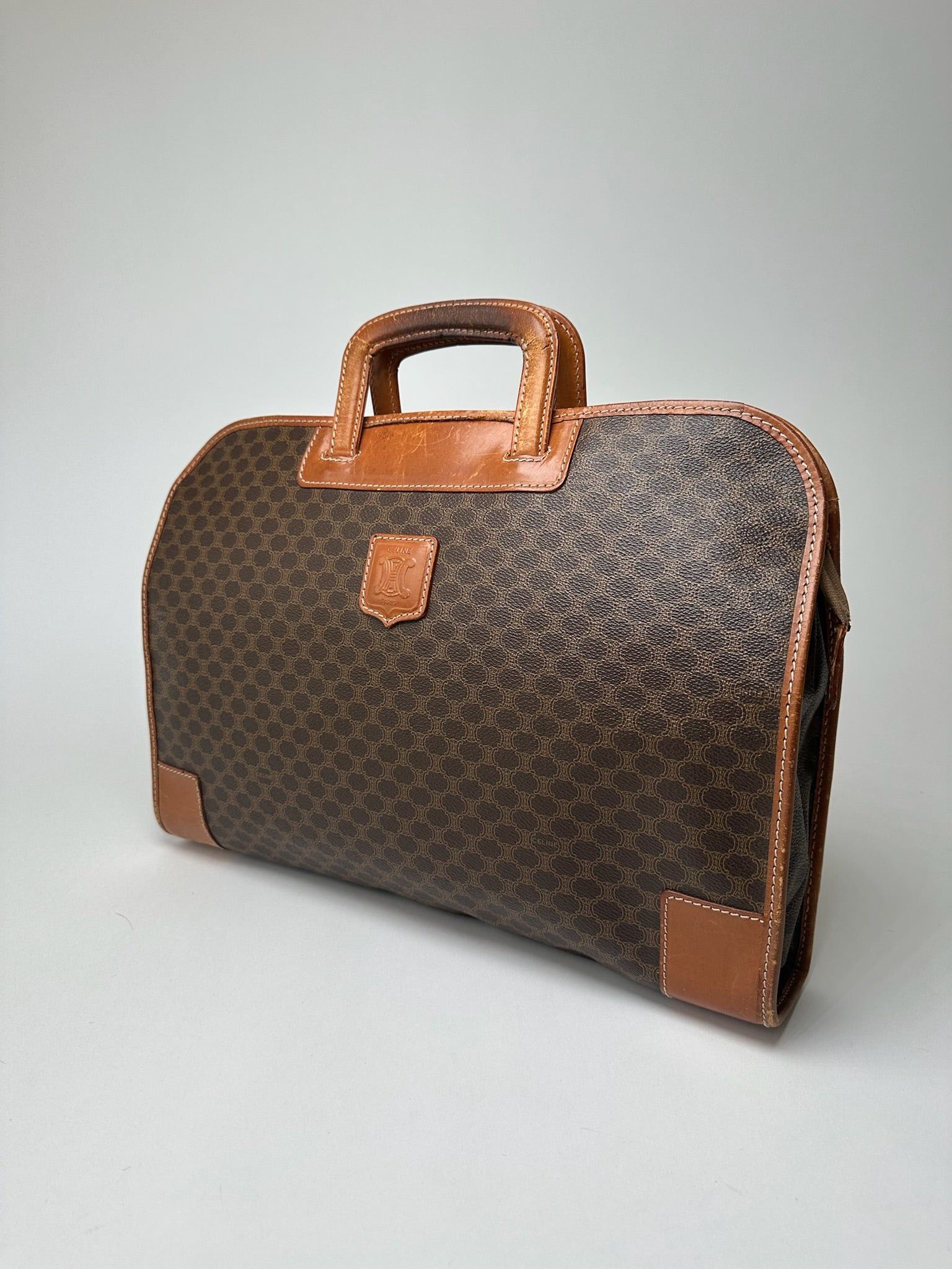 Celine Vintage Monogram leather Suitcase brown Size ONE SIZE - 13 Thumbnail