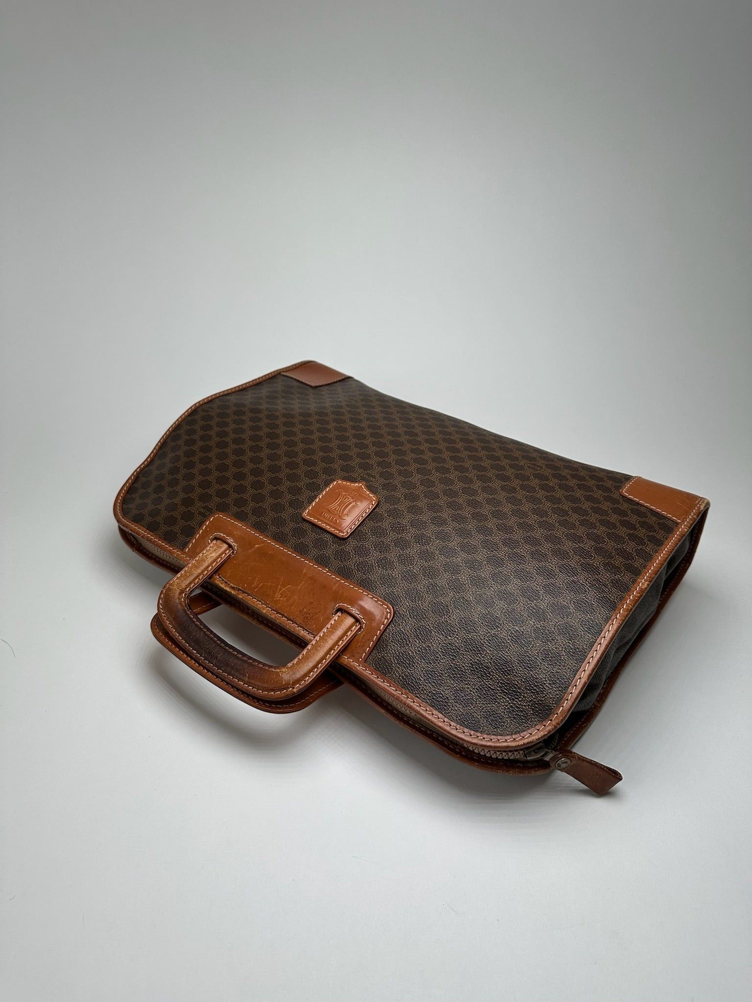 Celine Vintage Monogram leather Suitcase brown Size ONE SIZE - 12 Thumbnail