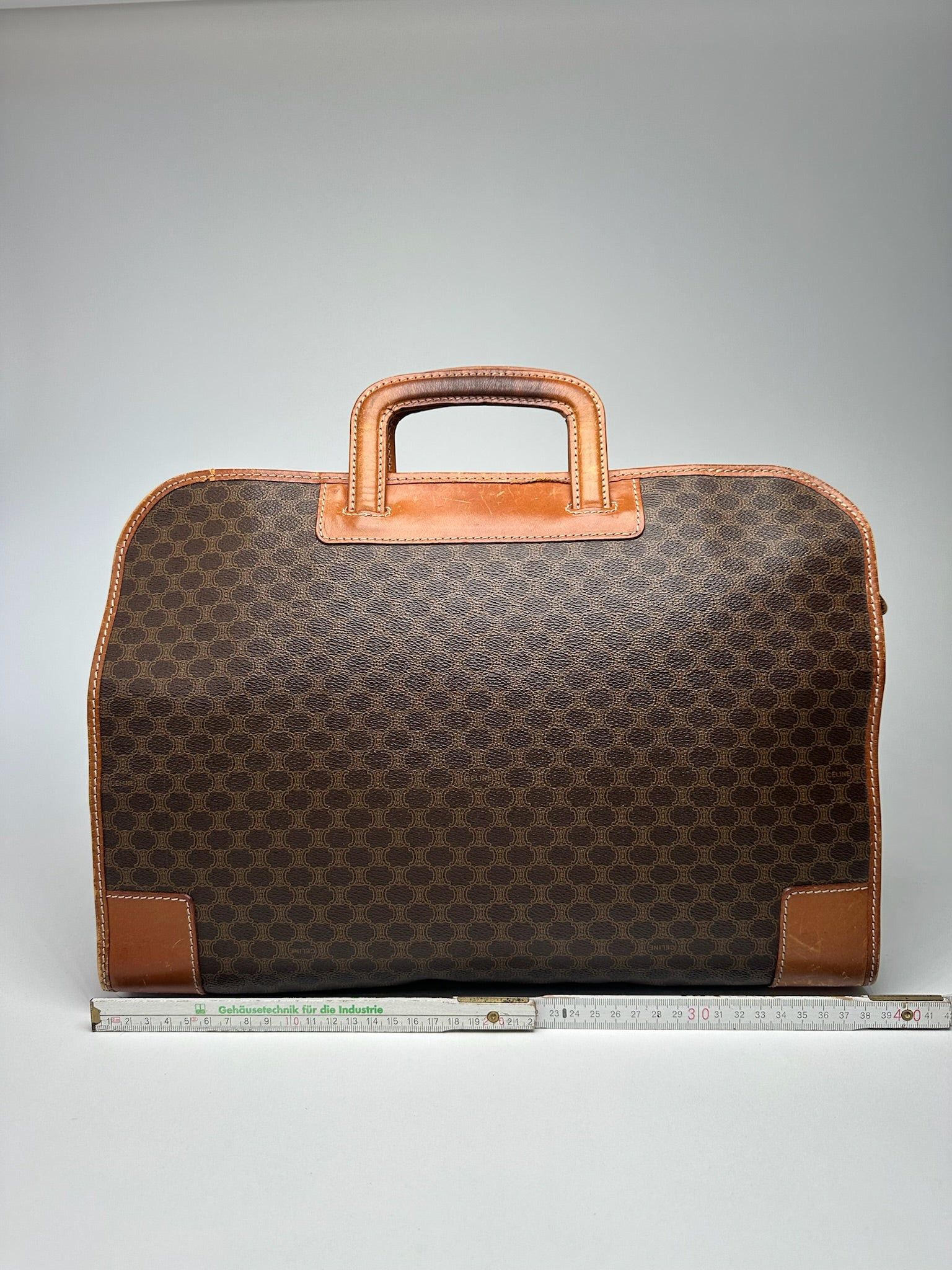 Celine Vintage Monogram leather Suitcase brown Size ONE SIZE - 15 Thumbnail