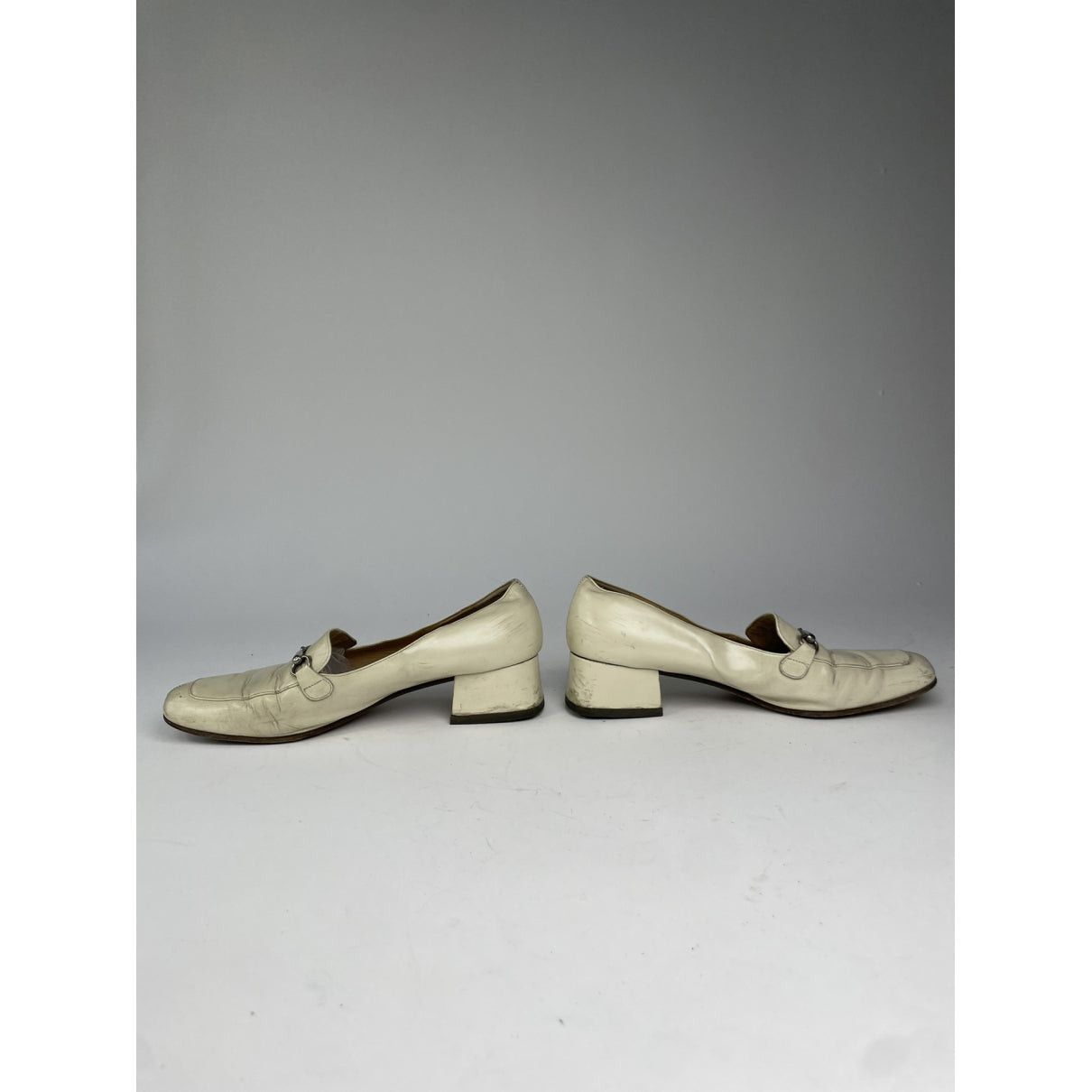 Celine Triomphe White Leather Flat Size US 6 / IT 36 - 5 Thumbnail