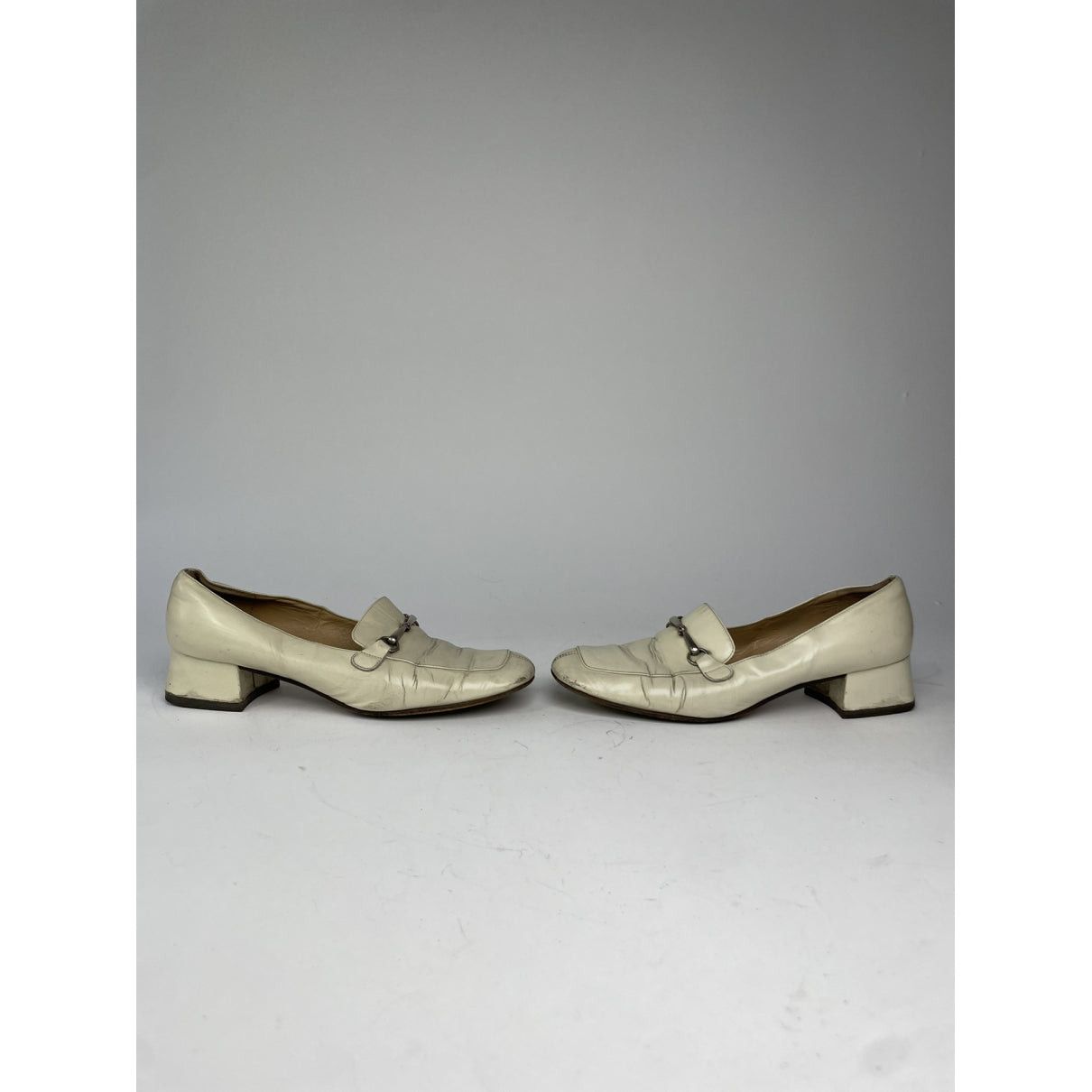 Celine Triomphe White Leather Flat Size US 6 / IT 36 - 2 Thumbnail