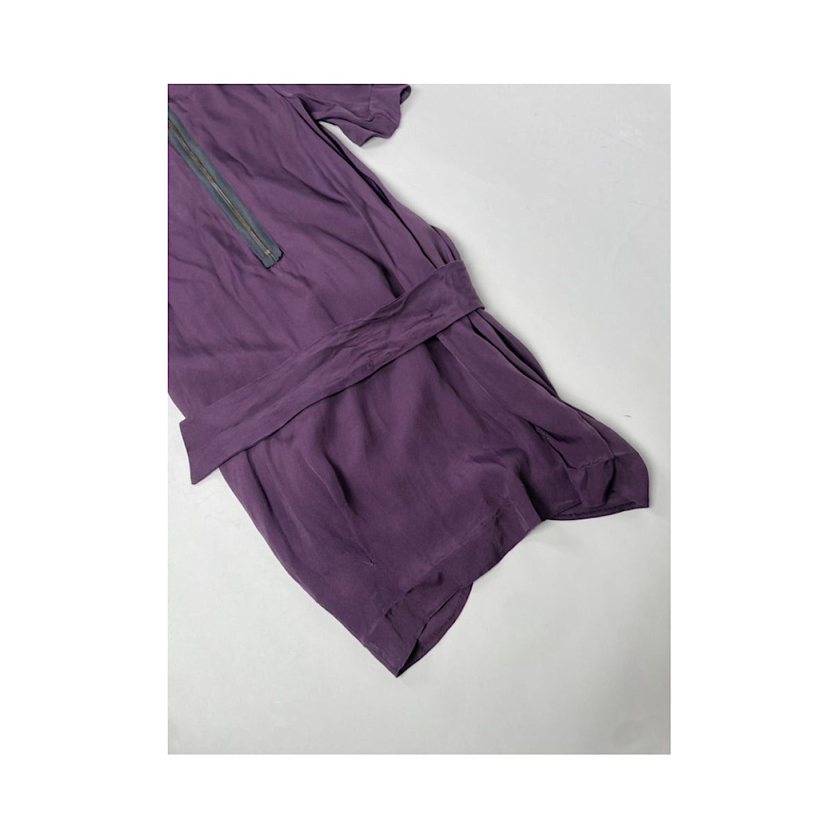 Marni Purple Silk Trench Coat Size S / US 4 / IT 40 - 5 Thumbnail