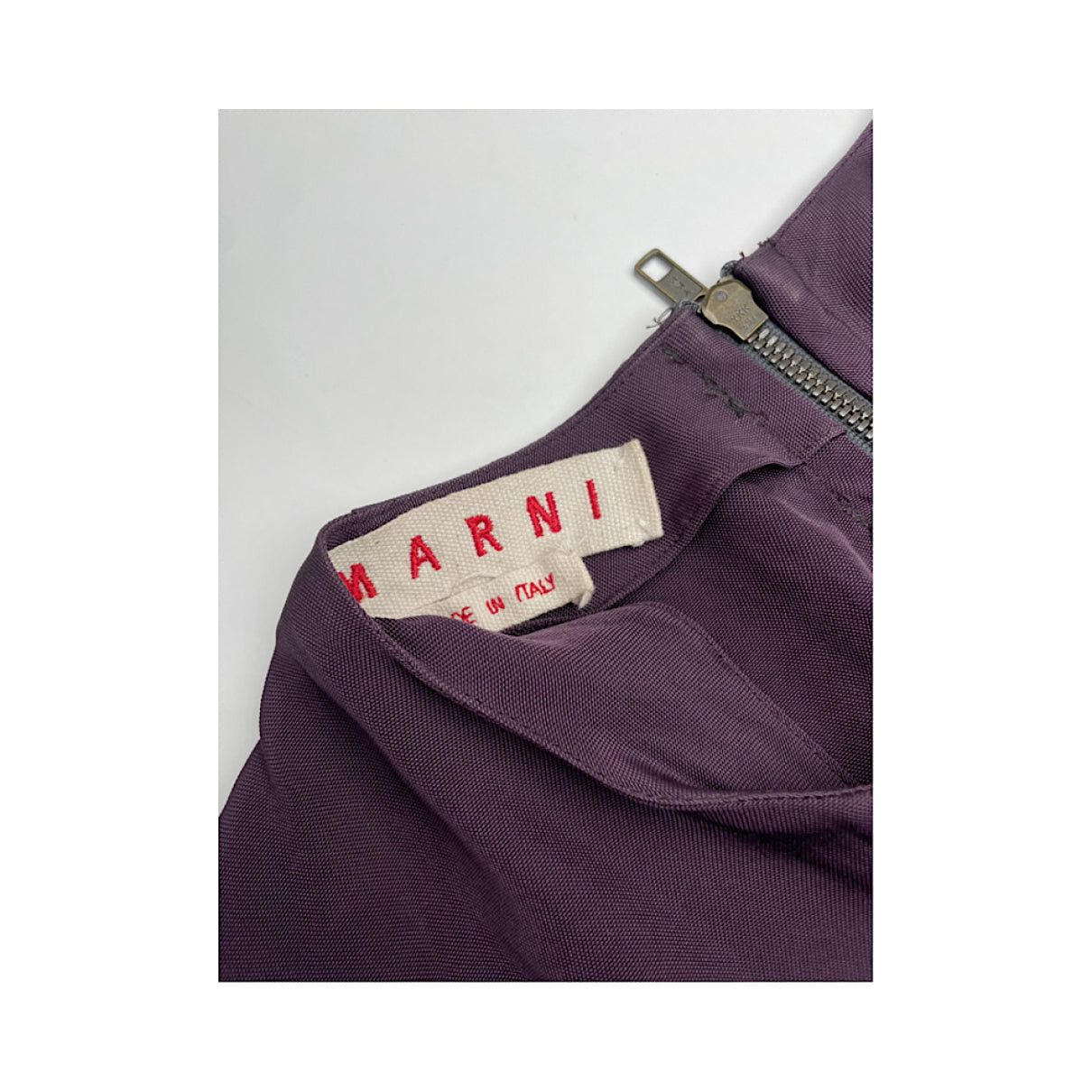 Marni Purple Silk Trench Coat Size S / US 4 / IT 40 - 2 Thumbnail