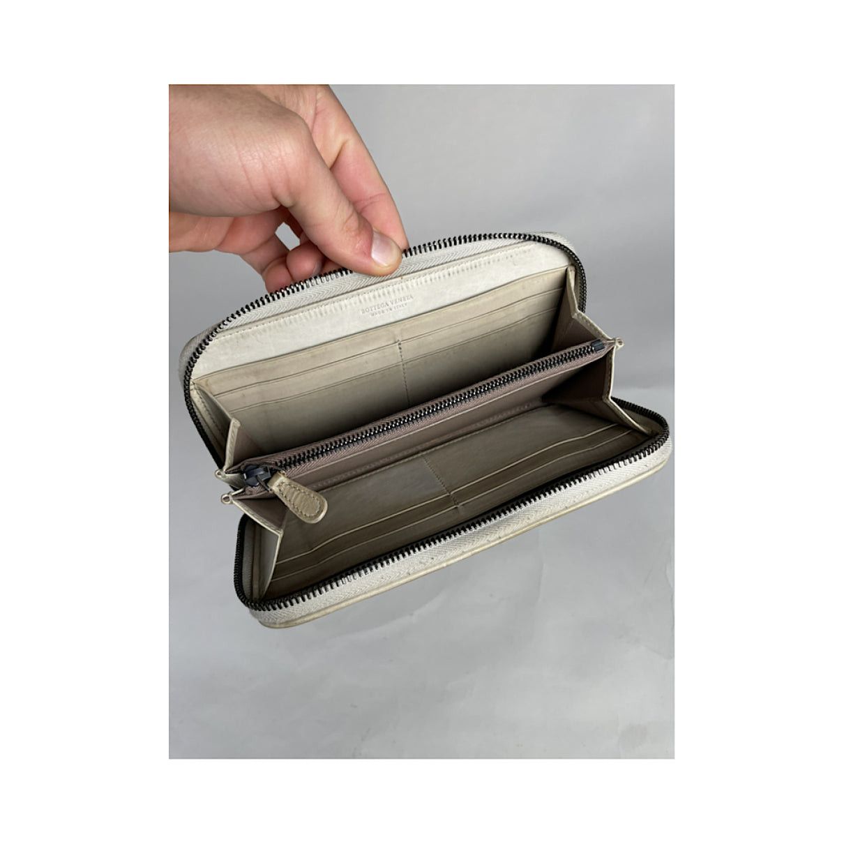 Bottega Veneta Silver Leather Wallet Size ONE SIZE - 5 Thumbnail