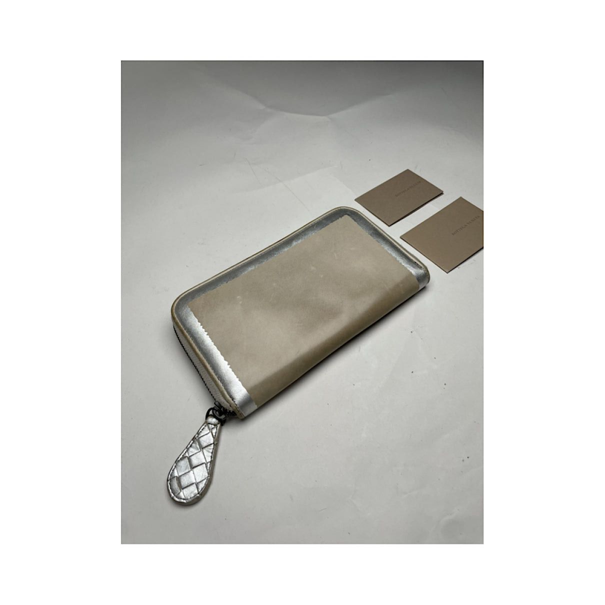Bottega Veneta Silver Leather Wallet Size ONE SIZE - 2 Thumbnail