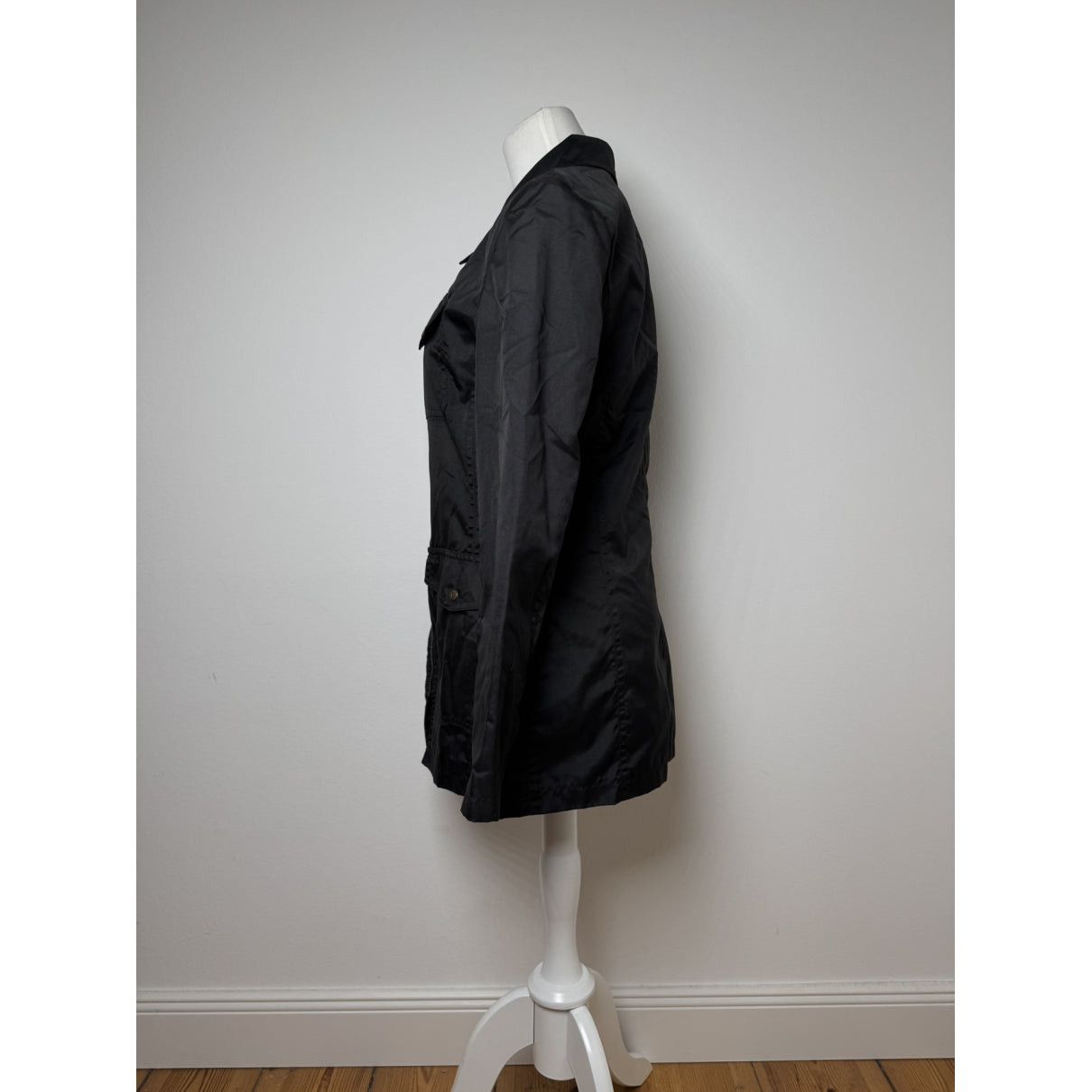 Fendi Black Polyester Trench Coat Size S / US 4 / IT 40 - 3 Thumbnail