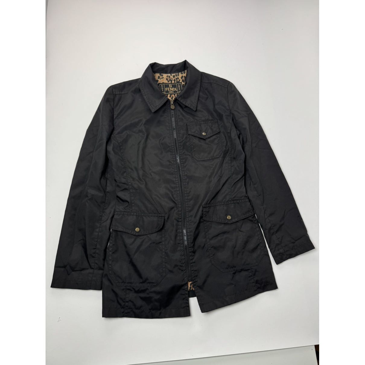 Fendi Black Polyester Trench Coat Size S / US 4 / IT 40 - 5 Thumbnail