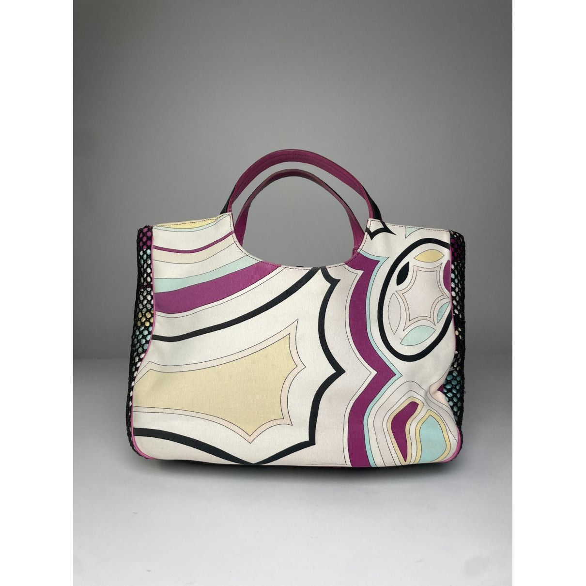 Emilio Pucci Purple Leather Handbag Size ONE SIZE - 4 Thumbnail