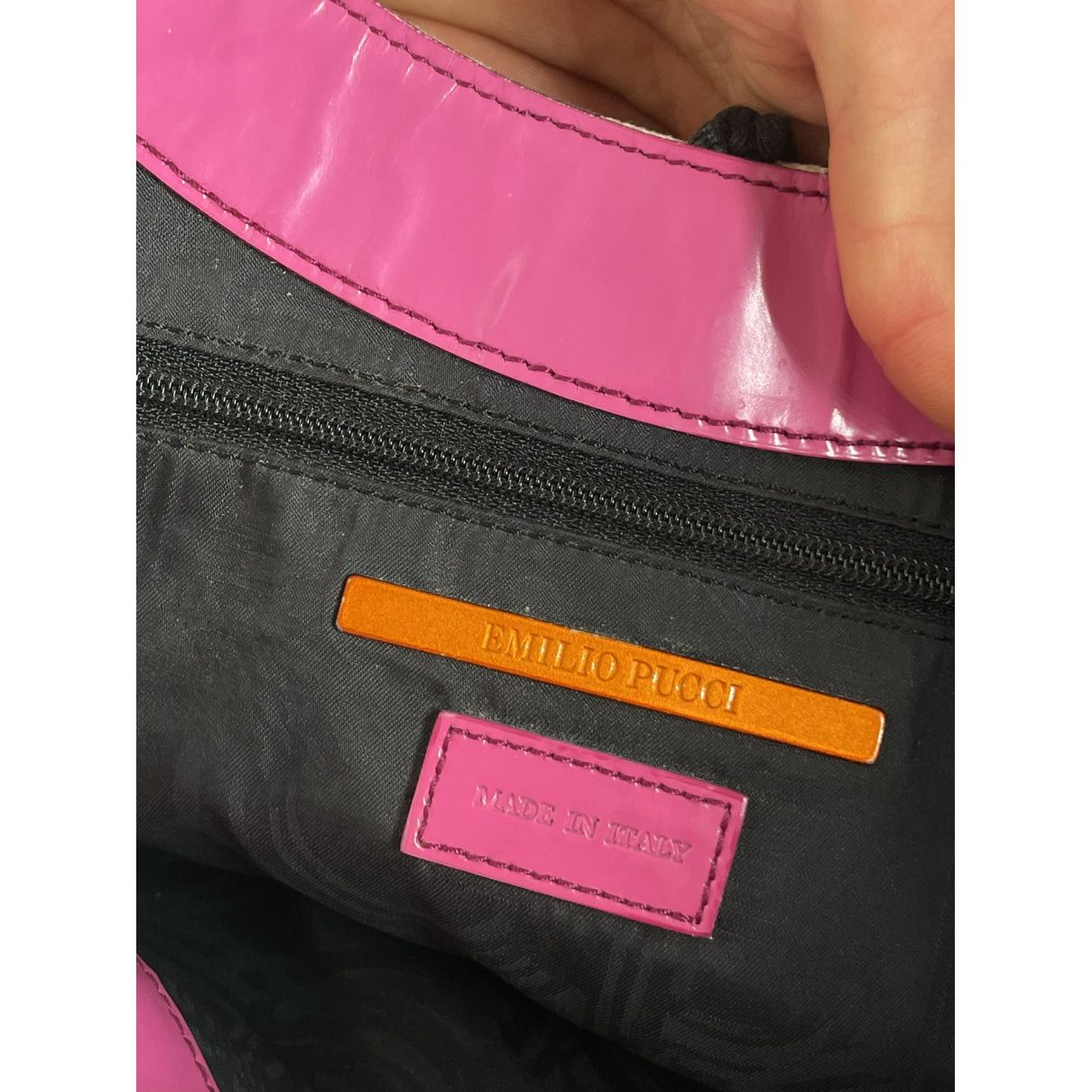 Emilio Pucci Purple Leather Handbag Size ONE SIZE - 2 Thumbnail