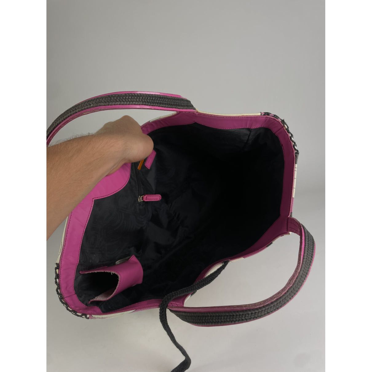 Emilio Pucci Purple Leather Handbag Size ONE SIZE - 3 Thumbnail