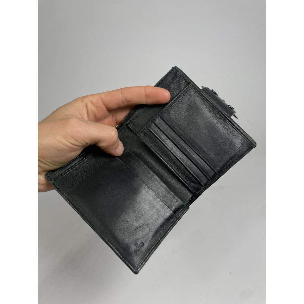 Fendi Baguette Brown Leather Wallet Size ONE SIZE - 3 Thumbnail